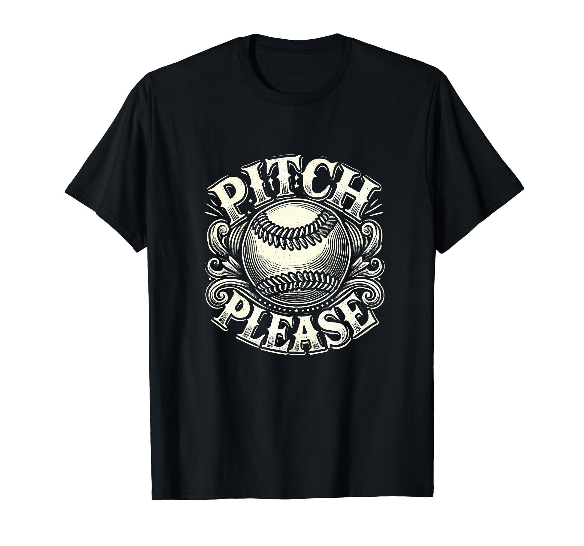 Pitching Baseball Player Pitch Please T-Shirt - Custom Art Print Men Women - T-Shirt, Sweatshirt, Hoodie