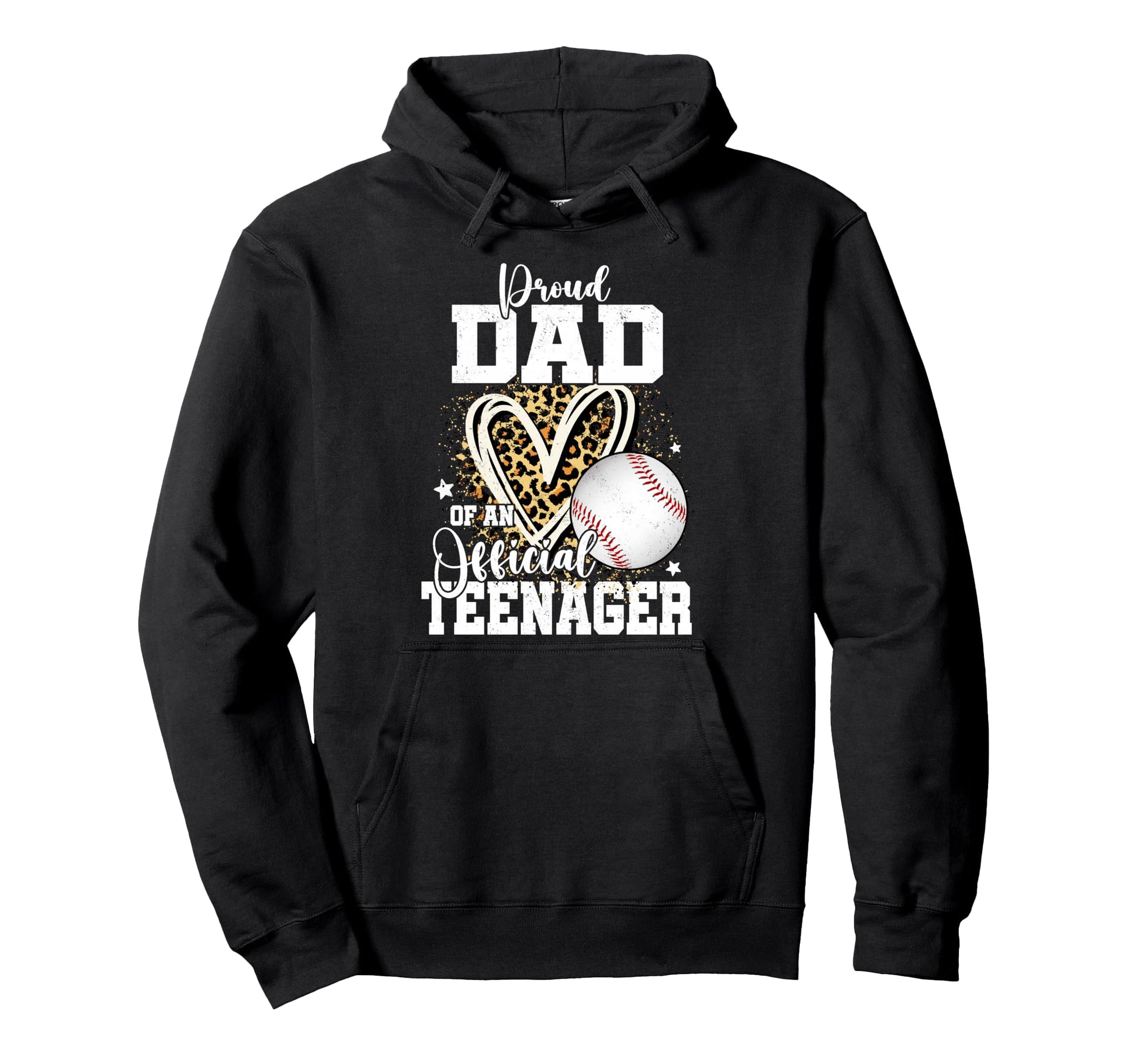 Proud Dad Teenager 13Th Birthday Baseball Hoodie - Custom Art Print Unisex - T-Shirt, Sweatshirt, Hoodie