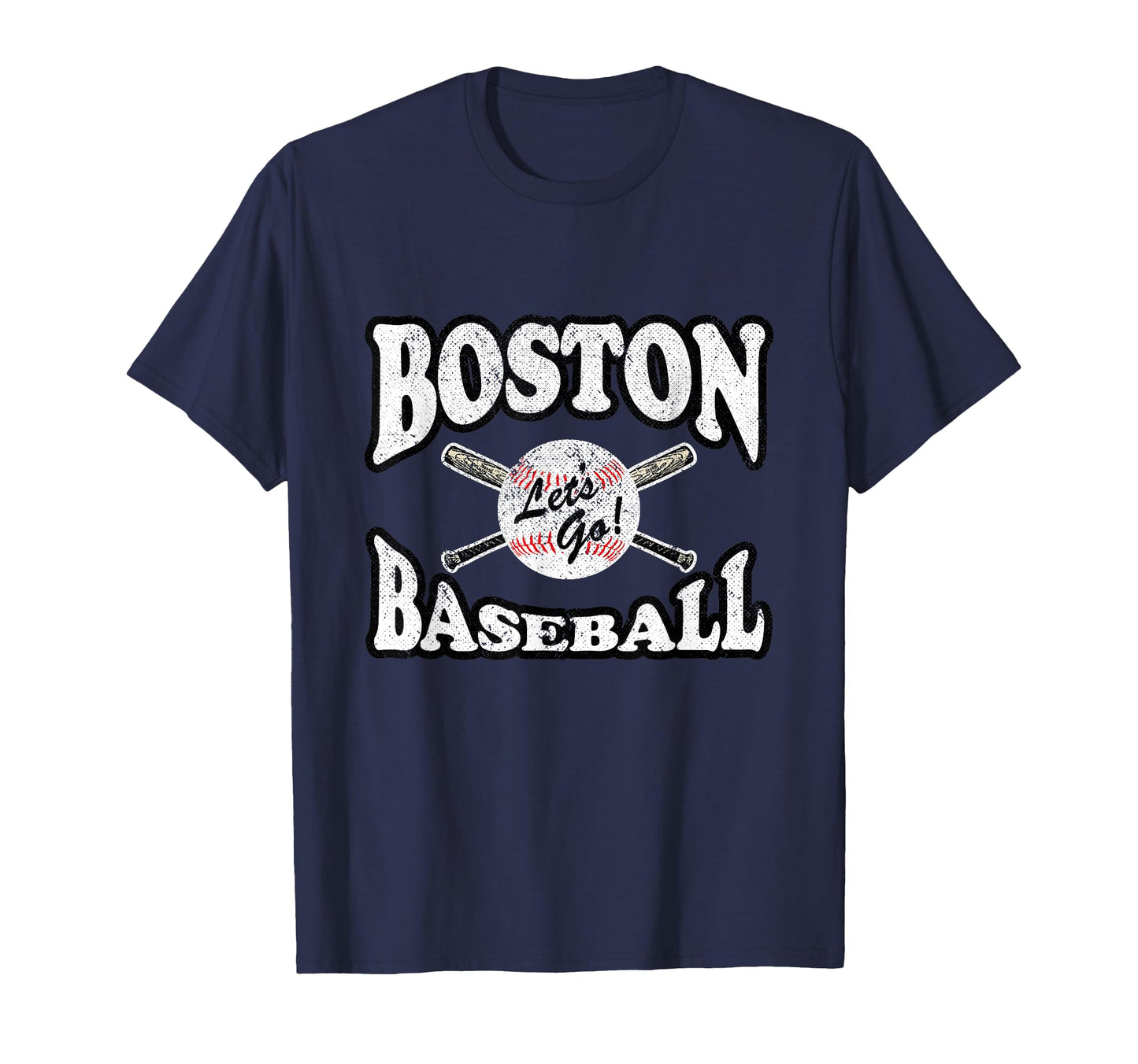 Boston Baseball Distressed T-Shirt - Aesthetic Graphic Unisex - T-Shirt, Sweatshirt, Hoodie