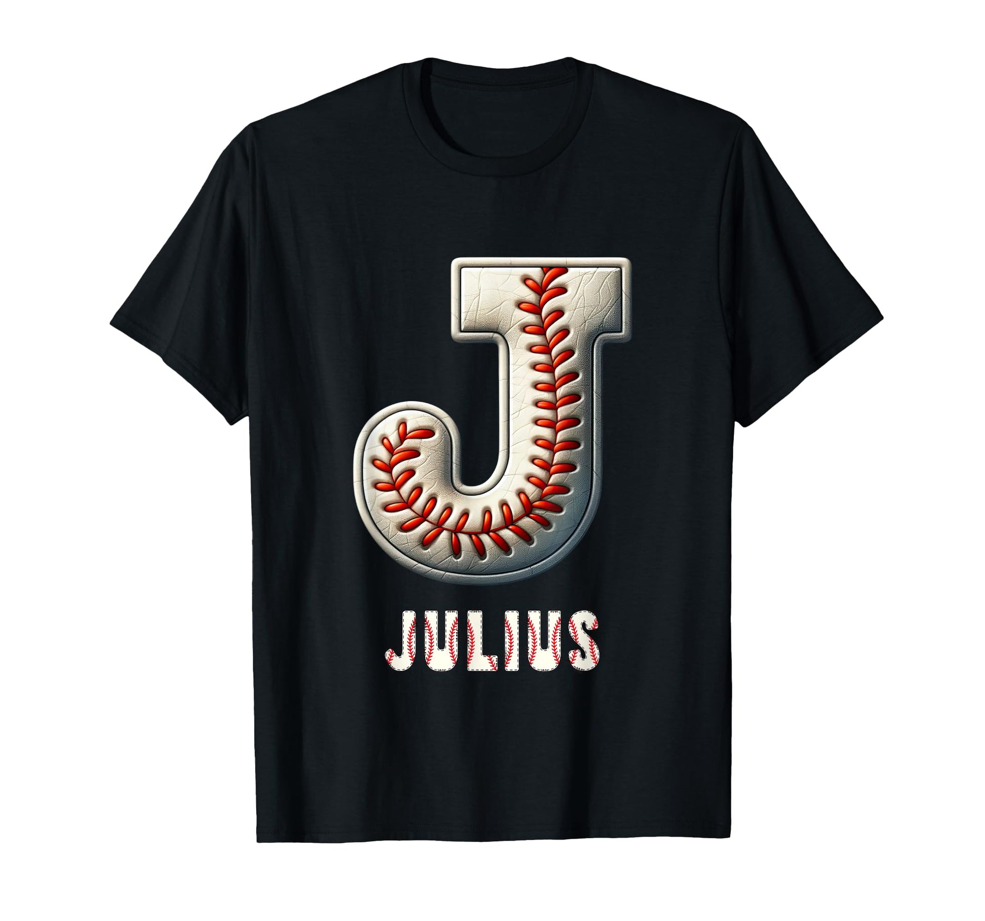 Baseball Home Run Marlo Initial Letter T-Shirt - Minimalist Print Unisex - T-Shirt, Sweatshirt, Hoodie