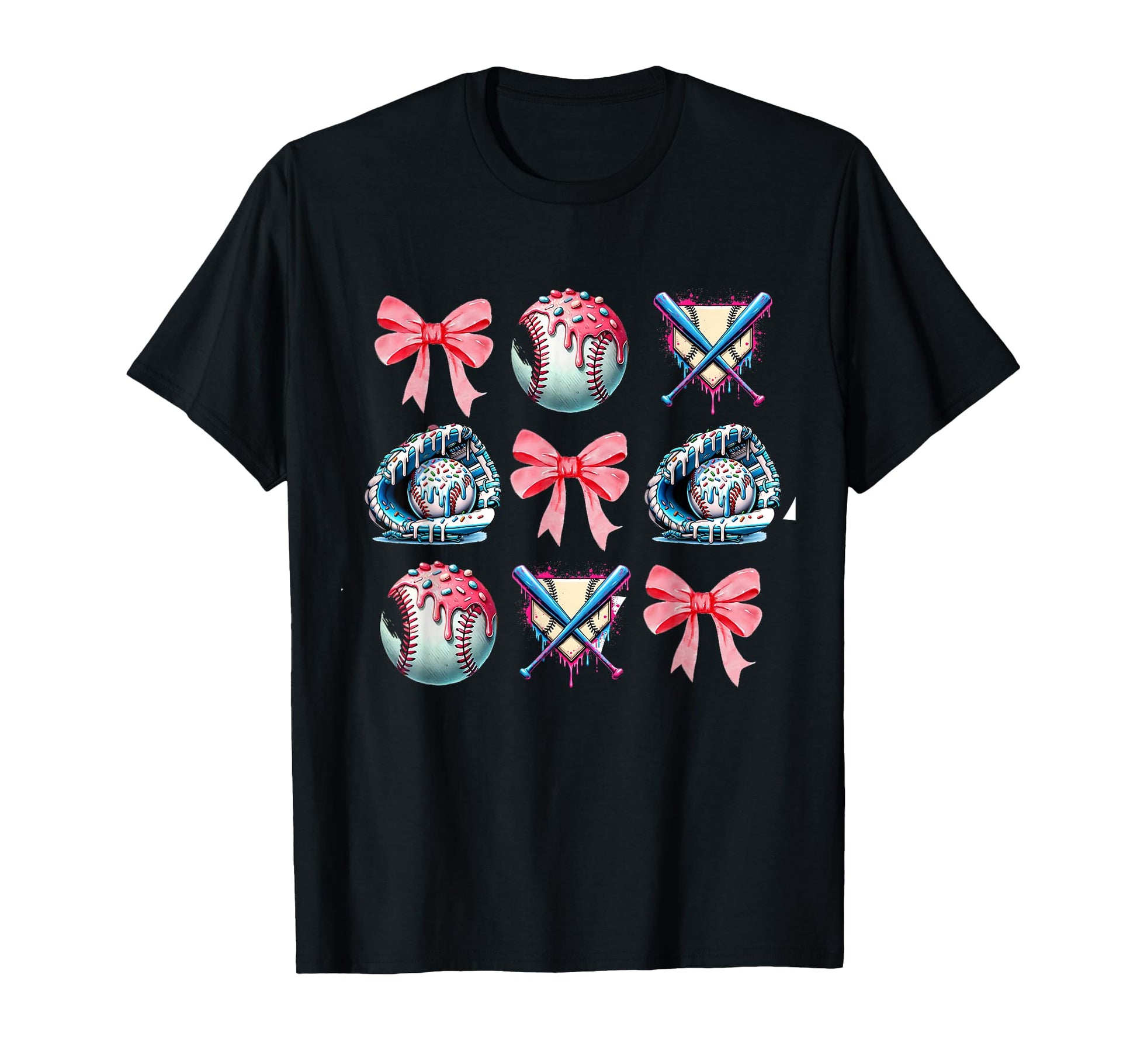 Sweet Baseball Lover Ice Cream Coquette T-Shirt - Streetwear Style Unisex - T-Shirt, Sweatshirt, Hoodie
