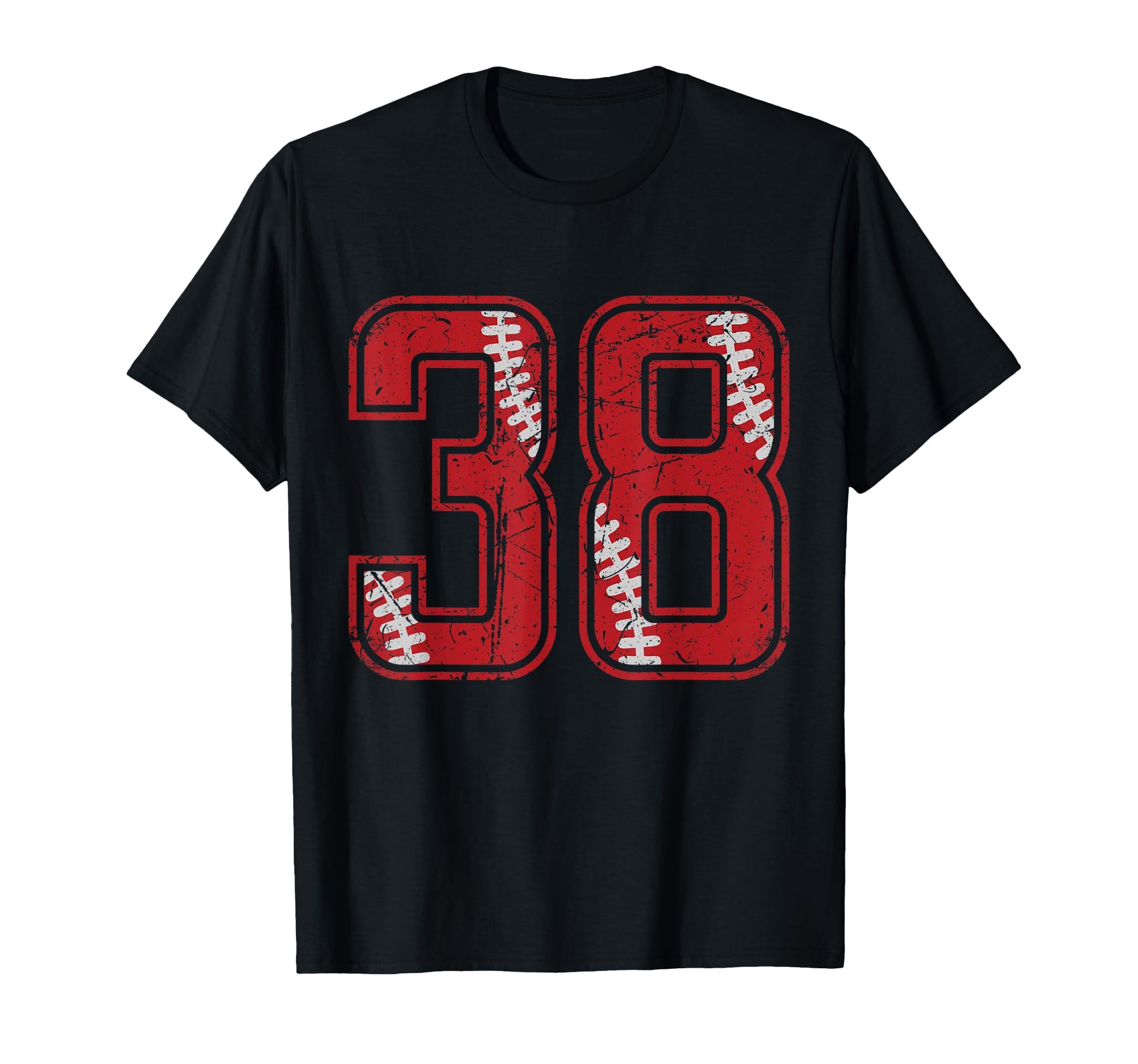 Number 38 Distressed Baseball Jersey T-Shirt - Streetwear Style for Adults - T-Shirt, Sweatshirt, Hoodie