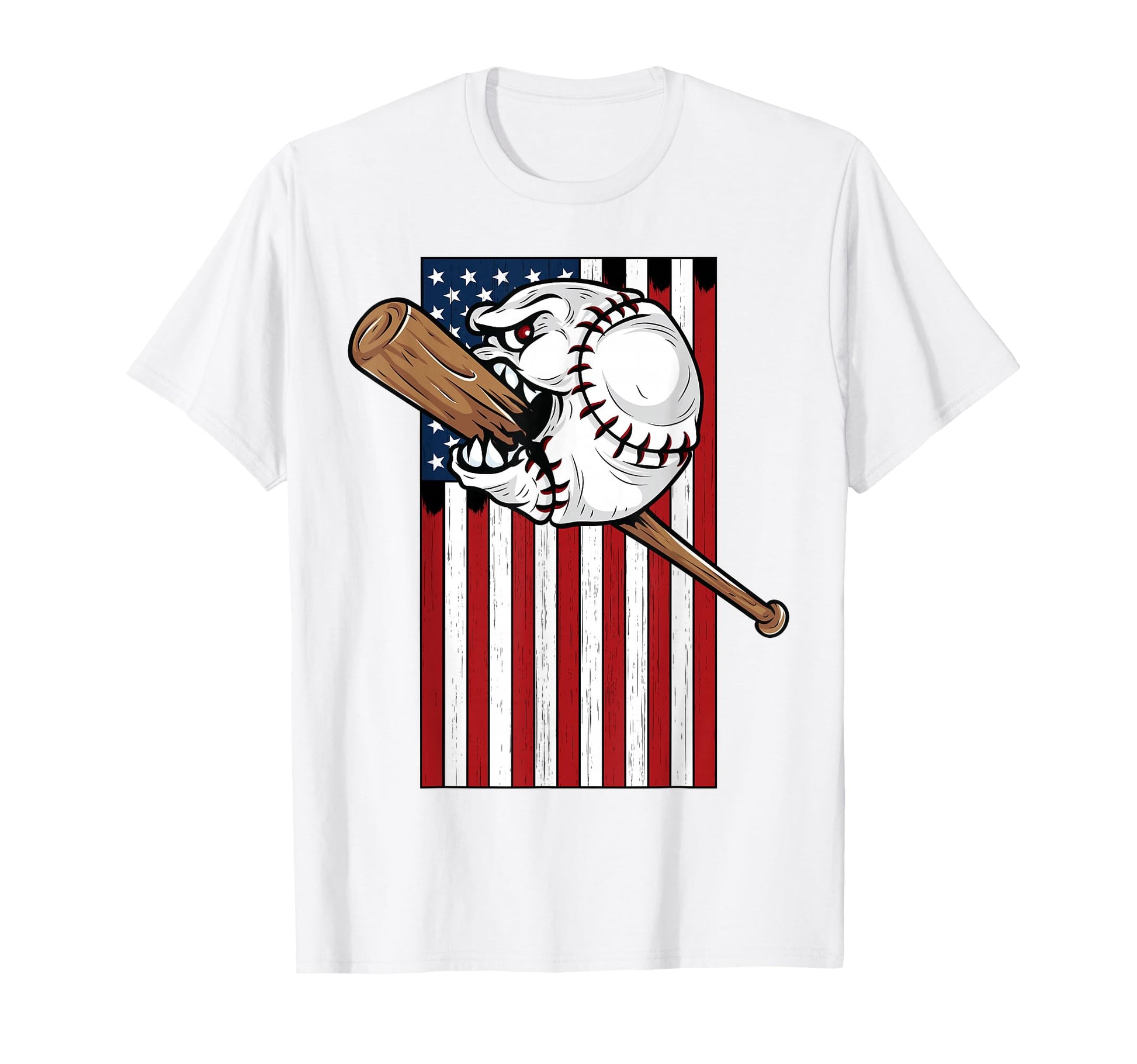 Usa American Flag Baseball Gift T-Shirt - Aesthetic Graphic Unisex - T-Shirt, Sweatshirt, Hoodie