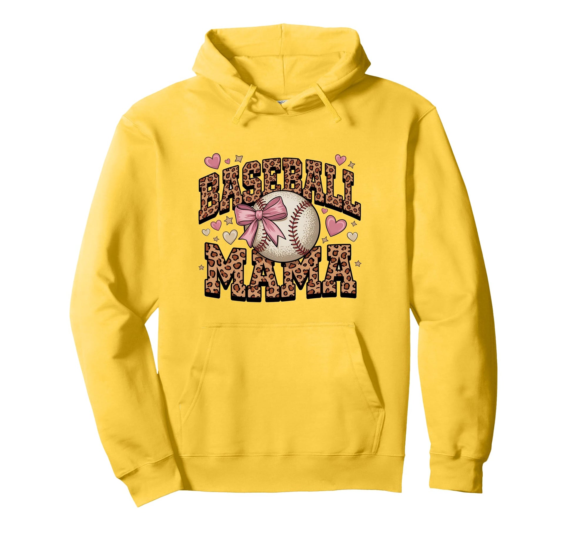 Baseball Mama Leopard Hoodie - Streetwear Style for Adults - T-Shirt, Sweatshirt, Hoodie