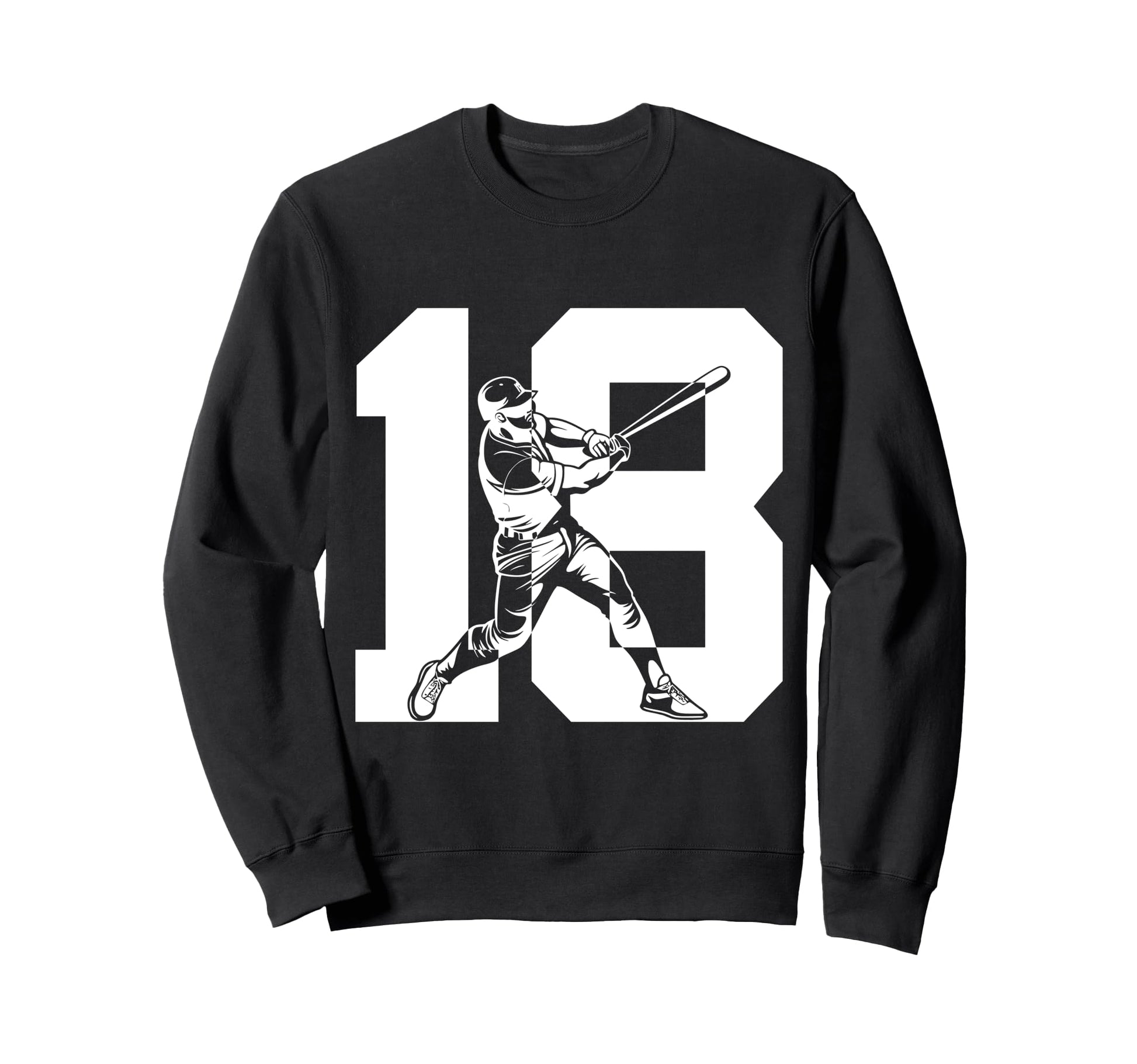 Number 18 Years Baseball 18Th Sweatshirt - Aesthetic Graphic Men Women - T-Shirt, Sweatshirt, Hoodie