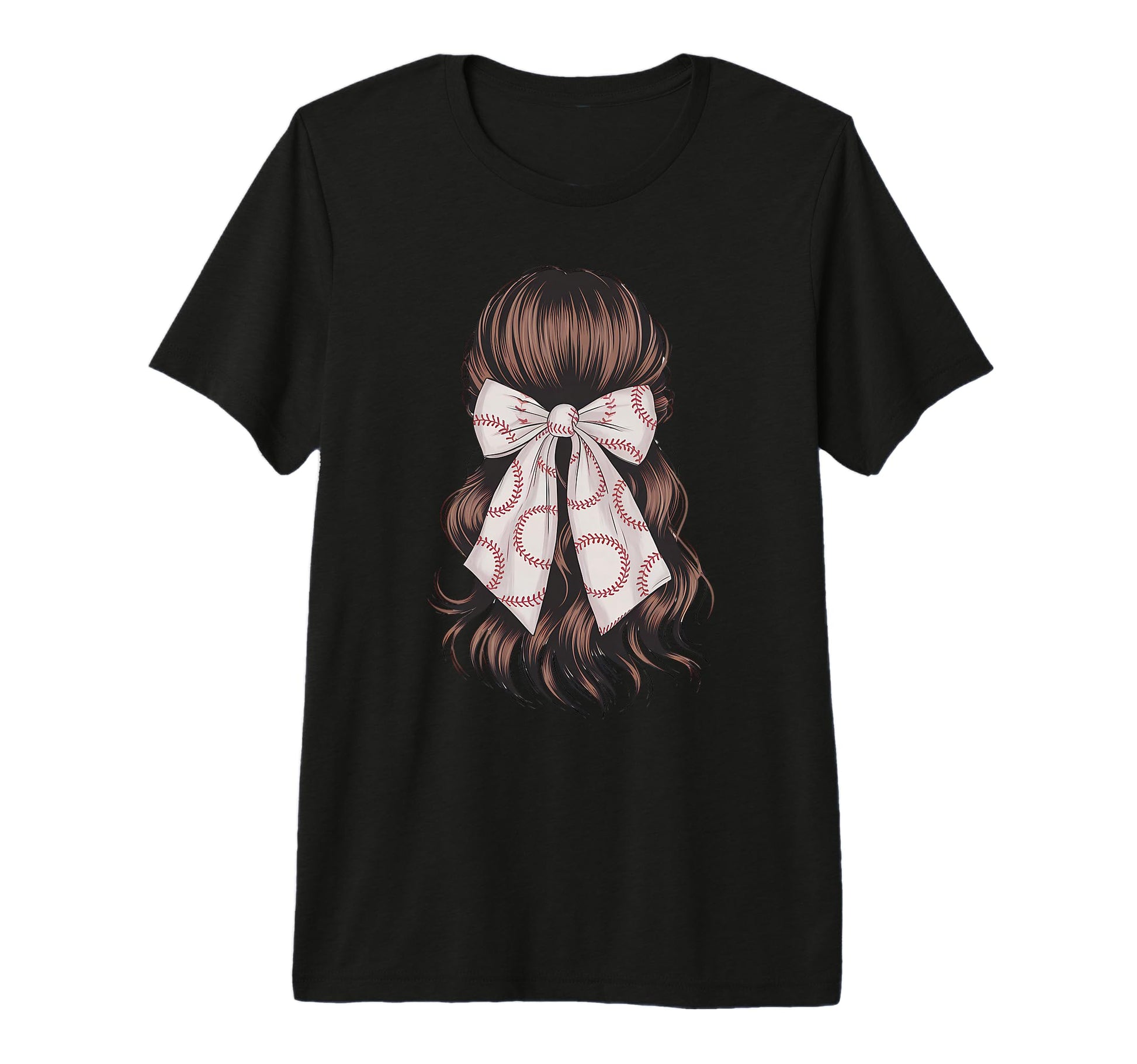 Baseball Coquette Bow Baseball T-Shirt - Fun Novelty Design Men Women - T-Shirt, Sweatshirt, Hoodie