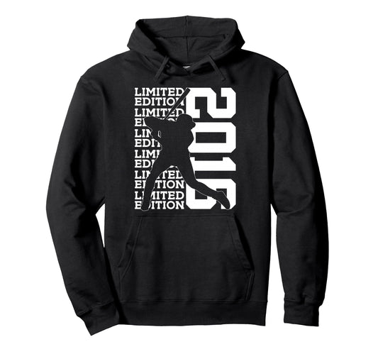 2016 Baseball 10Th Birthday Hoodie - Minimalist Print Men Women - T-Shirt, Sweatshirt, Hoodie