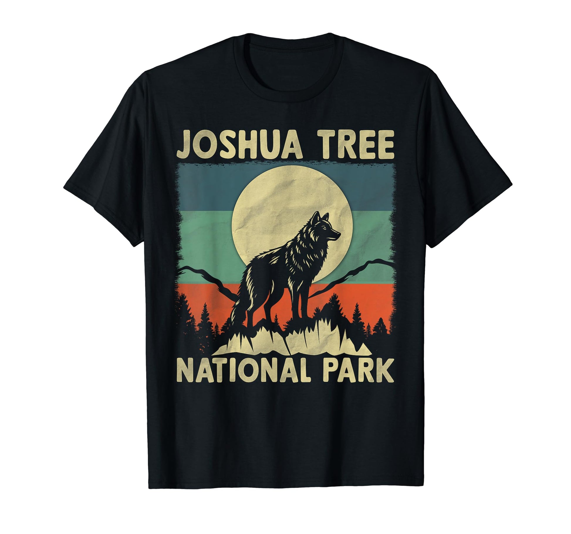 Wolf Joshua Tree National Park T-Shirt - Minimalist Print for Adults - T-Shirt, Sweatshirt, Hoodie