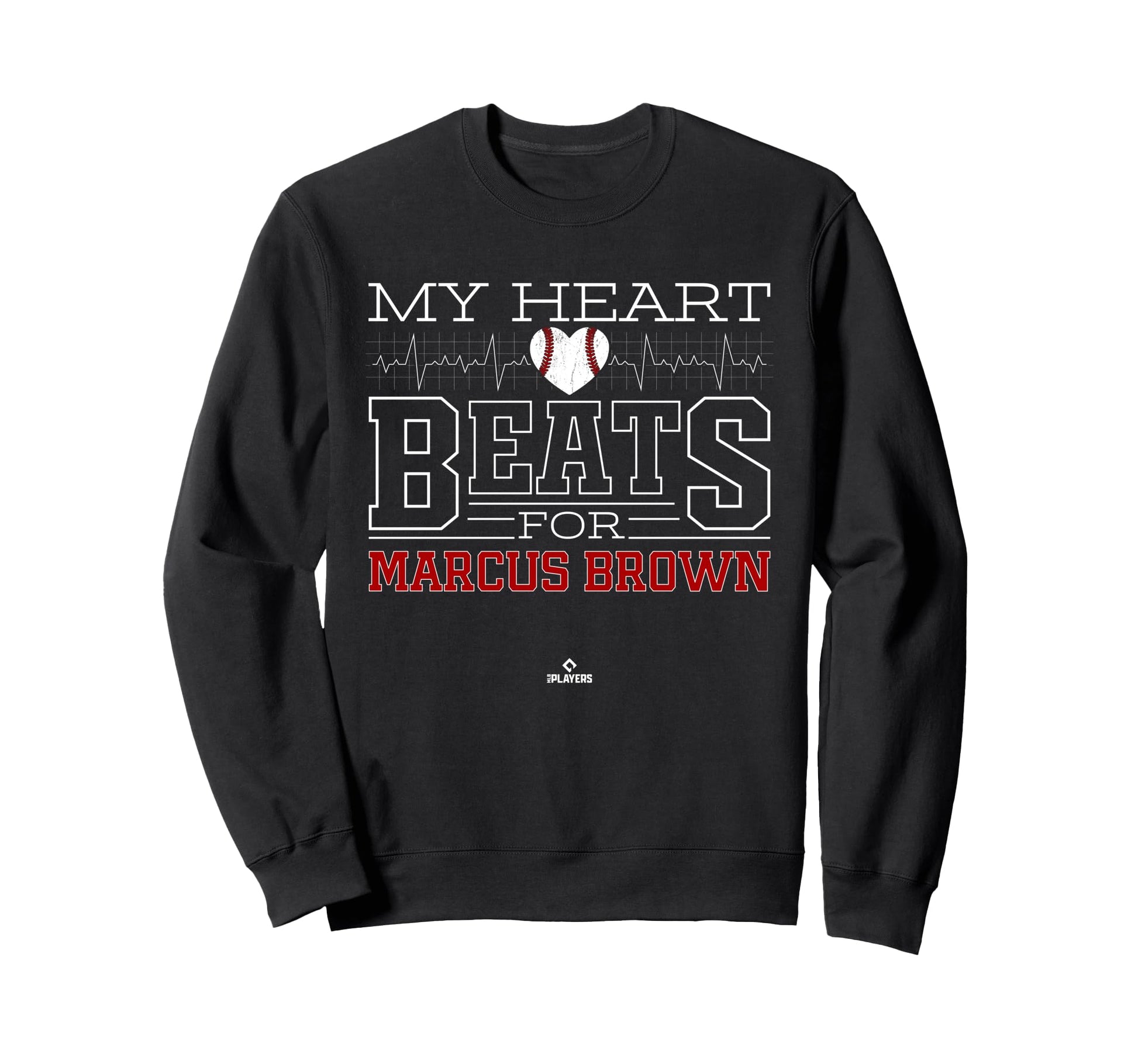 My Heart Beats Marcus Brown Sweatshirt - Minimalist Print Men Women - T-Shirt, Sweatshirt, Hoodie