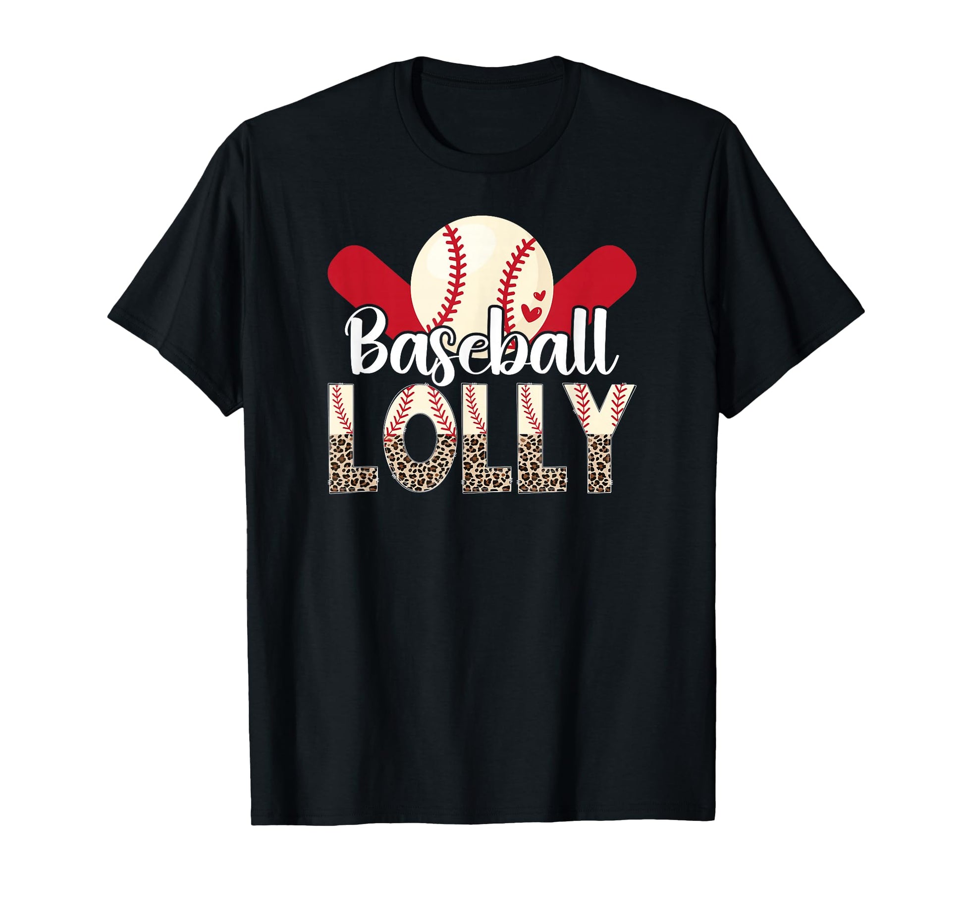 Baseball Lolly Leopard Lolly Baseball T-Shirt - Novelty Apparel Unisex - T-Shirt, Sweatshirt, Hoodie
