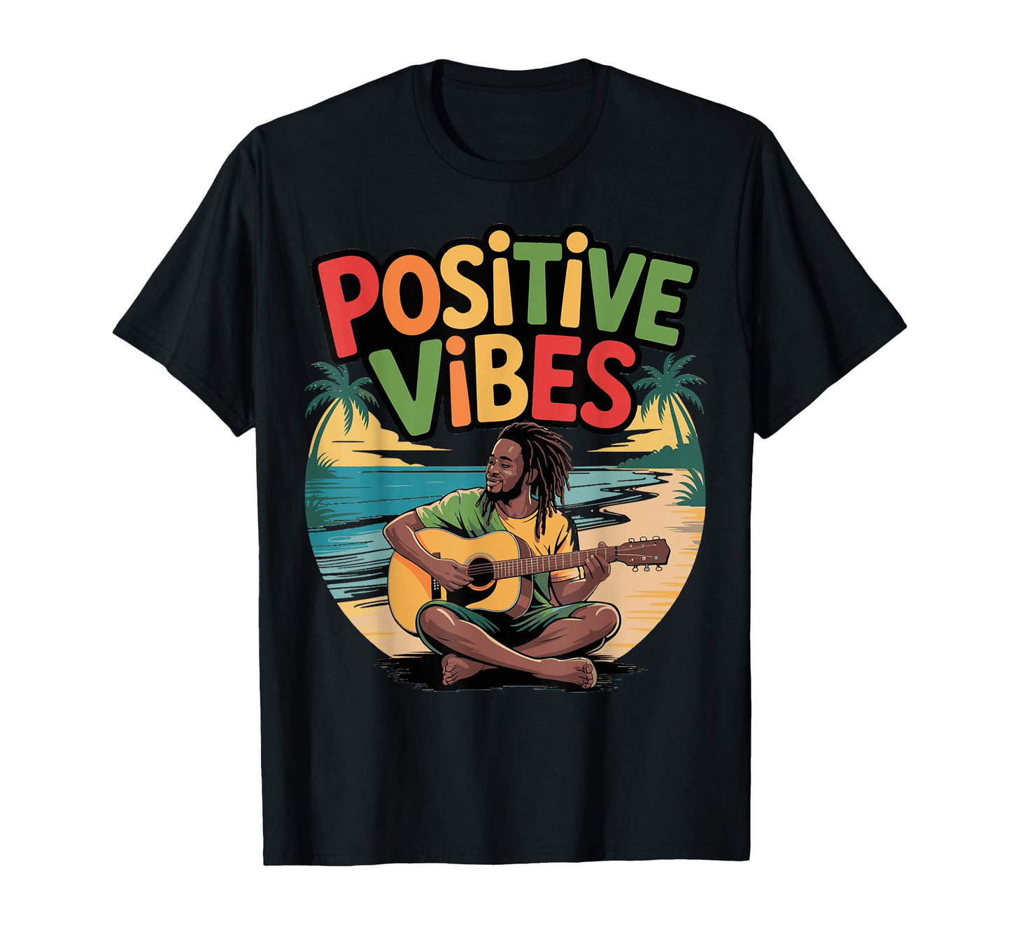 Reggae Music Vibes Jamaican T-Shirt - Casual Everyday Wear for Adults - T-Shirt, Sweatshirt, Hoodie