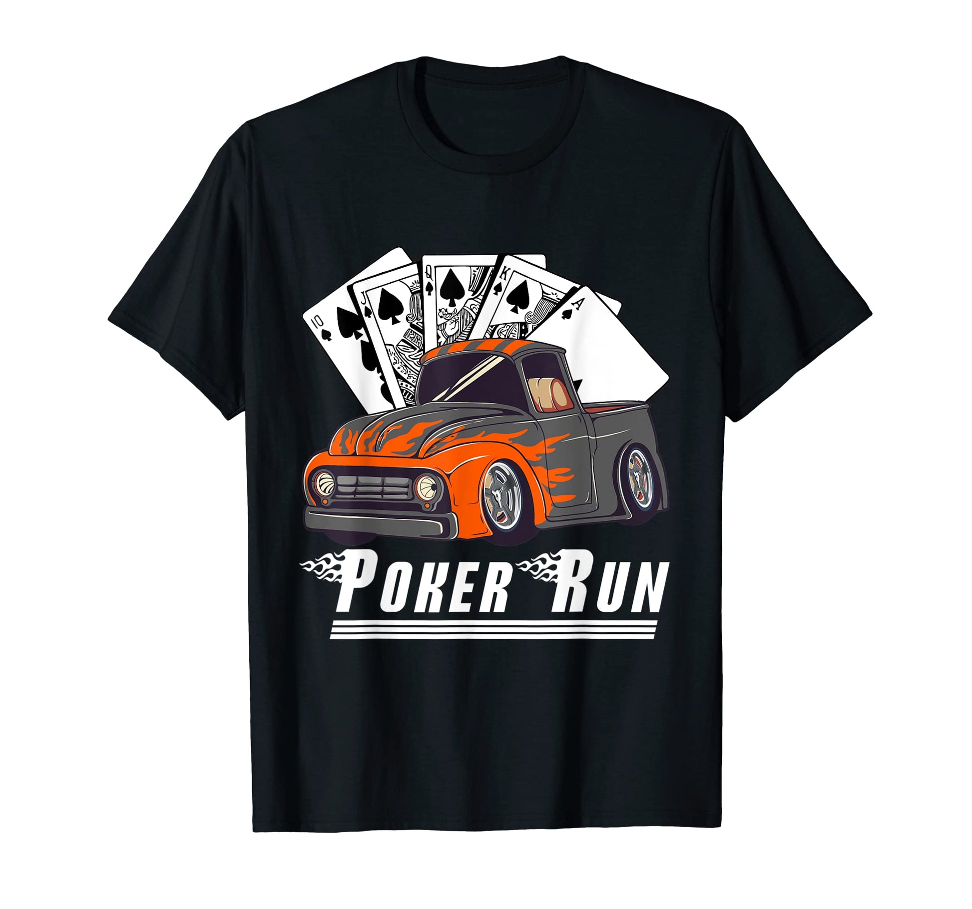 Hot Rod Trucks Poker Run Rat Rod Car T-Shirt - Unique Graphic Men Women - T-Shirt, Sweatshirt, Hoodie