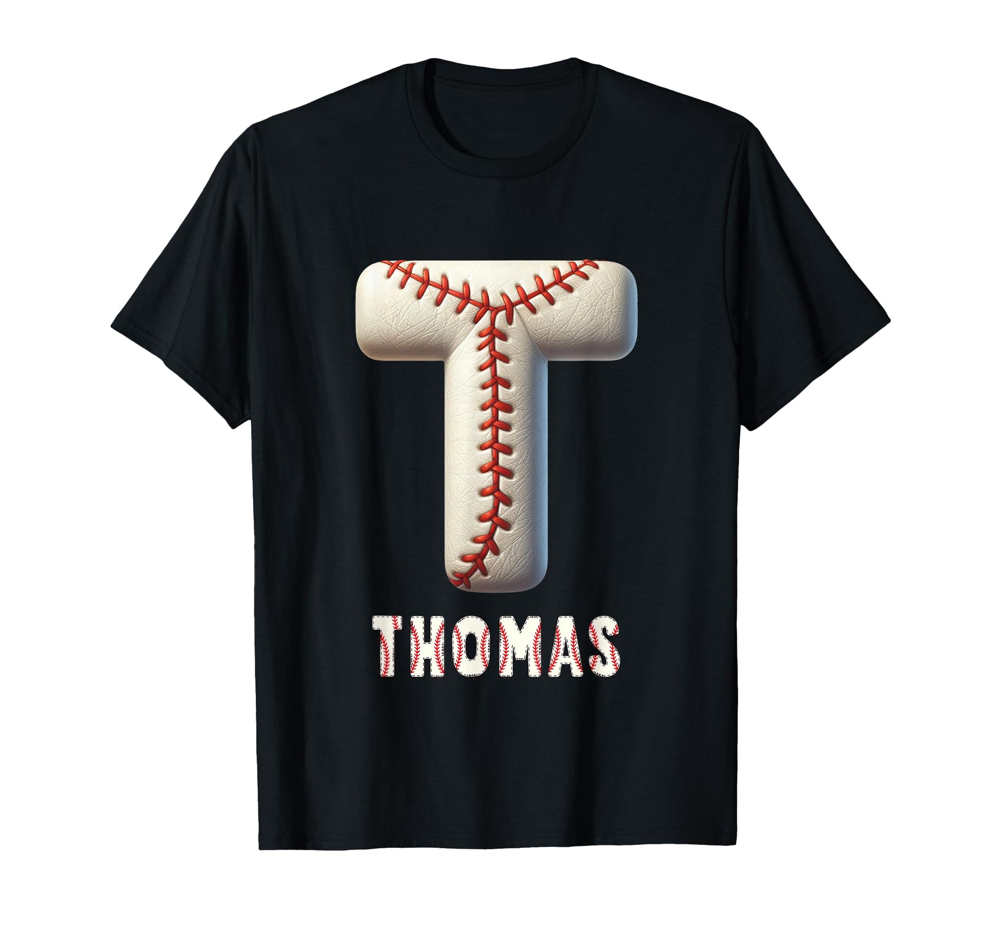Baseball Home Run Roque Initial Letter T-Shirt - Custom Art Print Unisex - T-Shirt, Sweatshirt, Hoodie