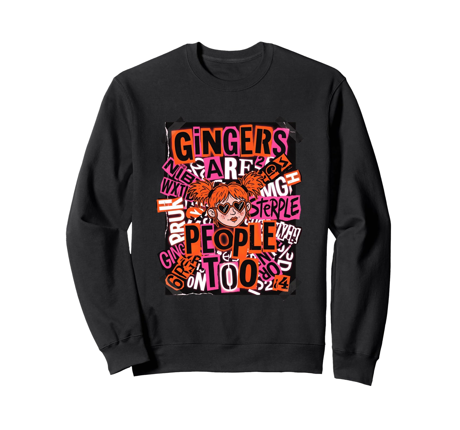 Funny Ginger Redhead Red Hair Sweatshirt - Fun Novelty Design Men Women - T-Shirt, Sweatshirt, Hoodie