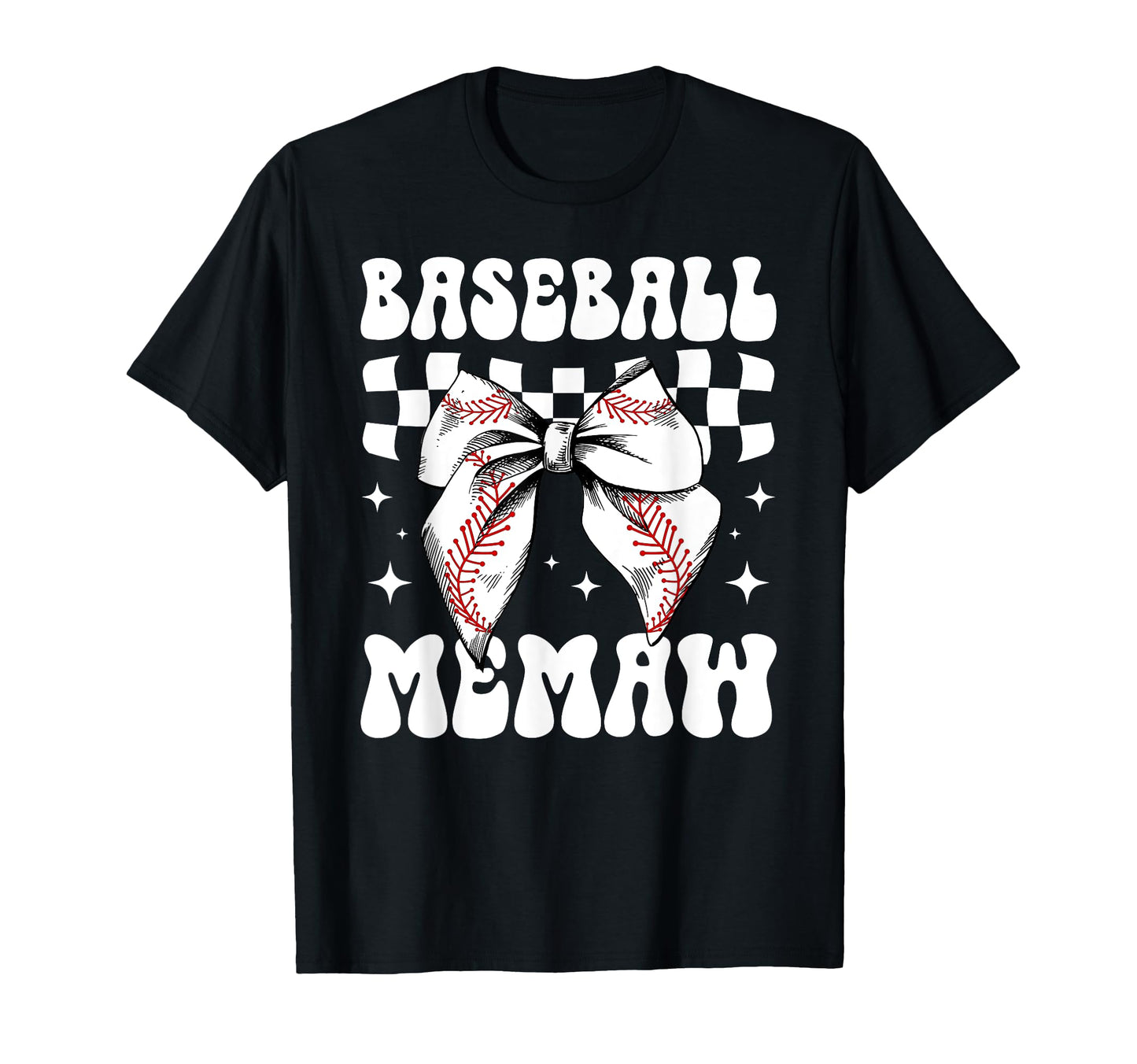 Baseball Memaw Coquette Memaw Baseball T-Shirt - Graphic Print Unisex - T-Shirt, Sweatshirt, Hoodie