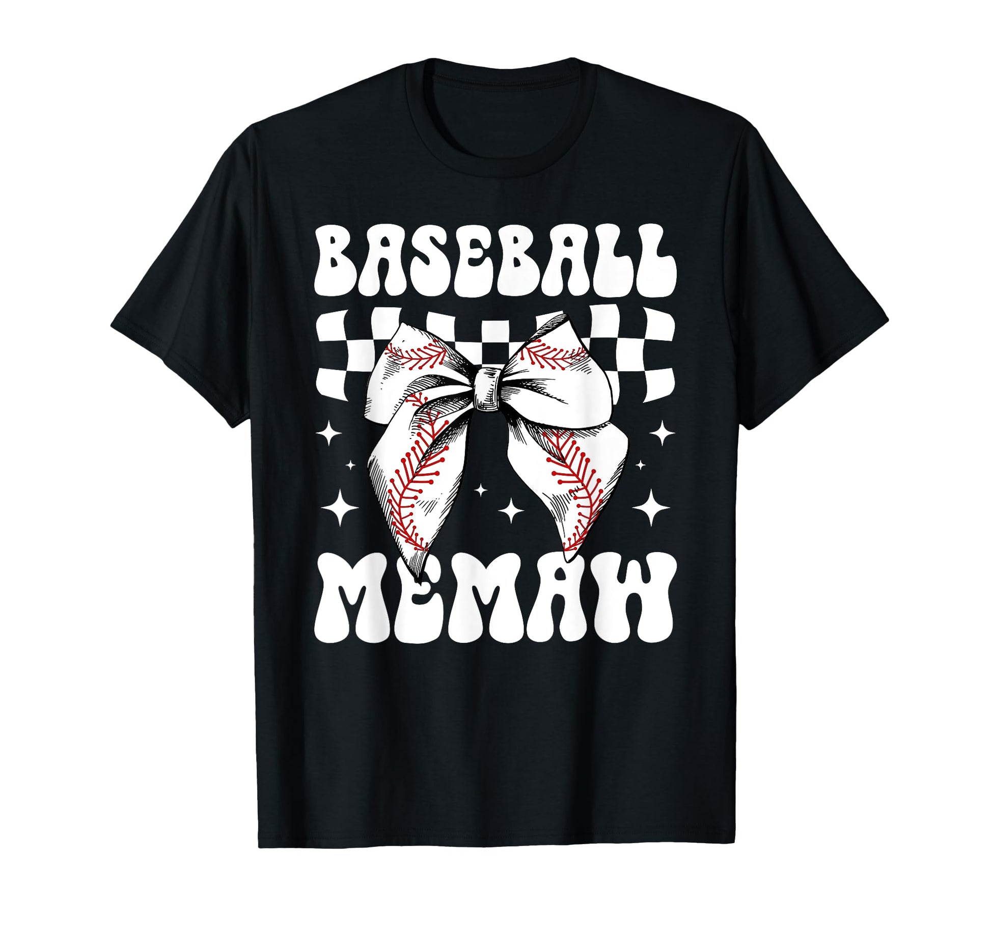 Baseball Memaw Coquette Memaw Baseball T-Shirt - Graphic Print Unisex - T-Shirt, Sweatshirt, Hoodie