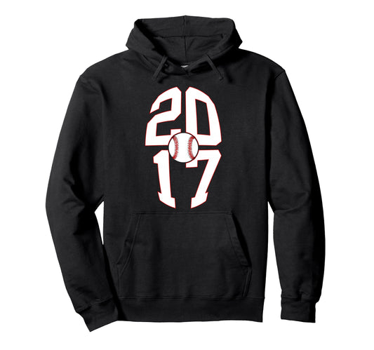 9 Years 2017 Baseball 9Th Birthday Hoodie - Aesthetic Graphic for Adults - T-Shirt, Sweatshirt, Hoodie