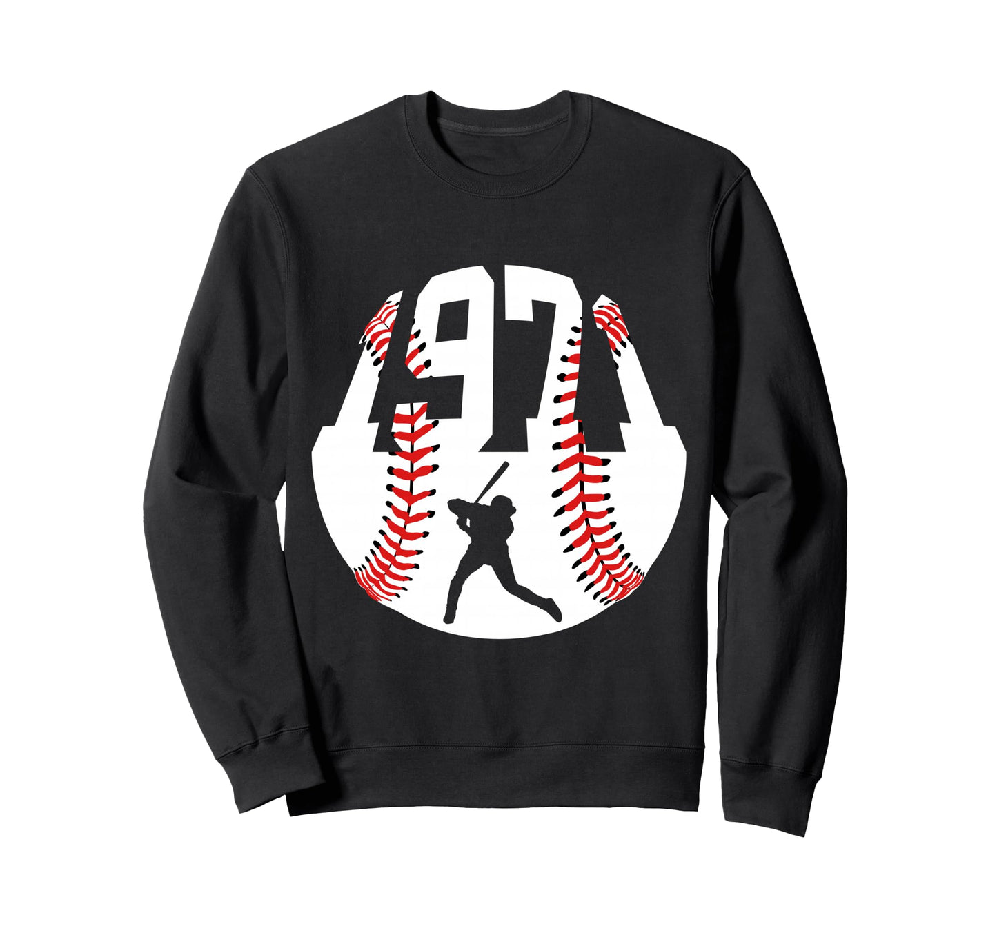 1971 Baseball 55Th Birthday Sweatshirt - Custom Art Print Unisex - T-Shirt, Sweatshirt, Hoodie