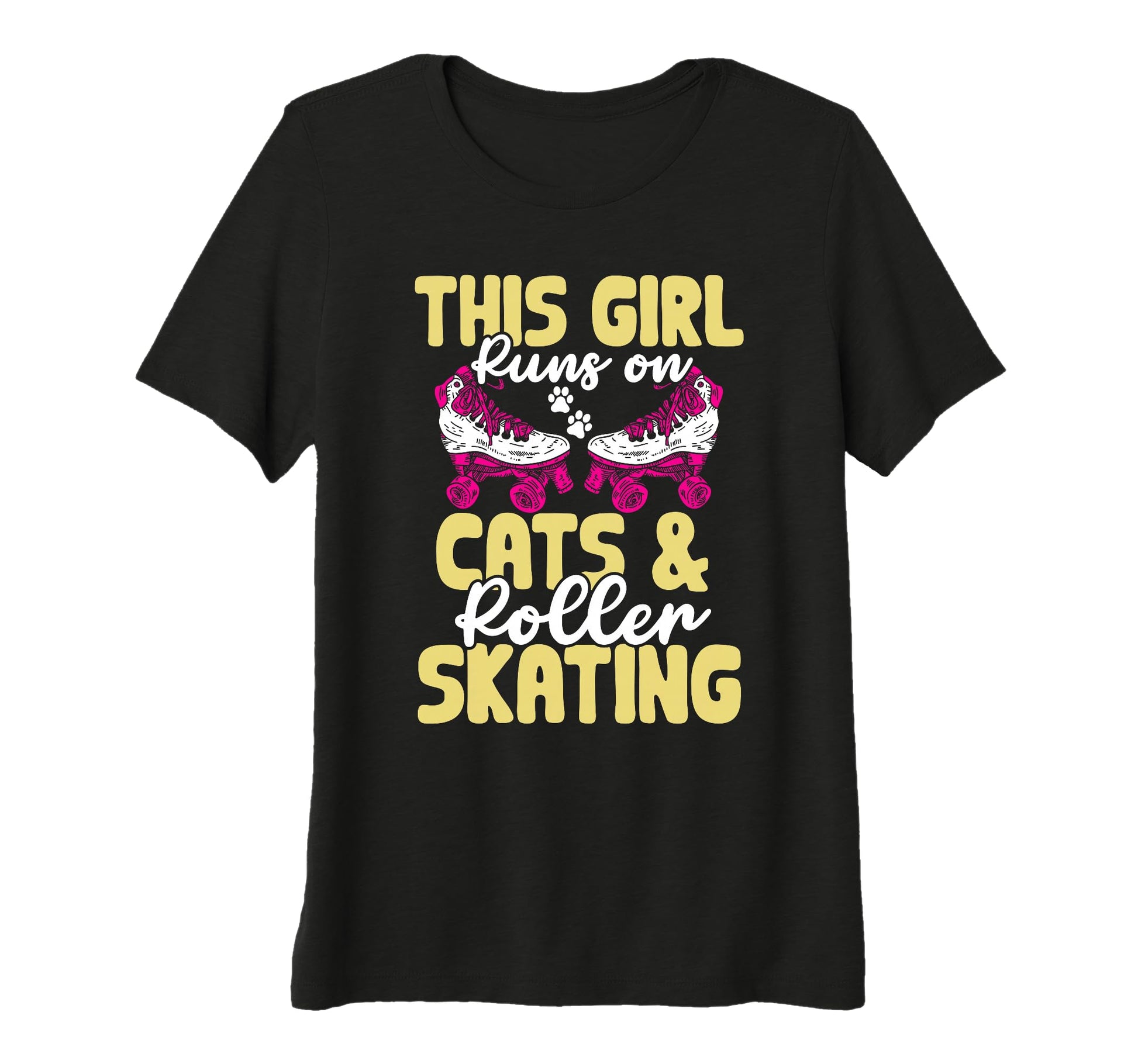 Rollerskate This Runs Cats And Roller T-Shirt - Custom Art Print Unisex - T-Shirt, Sweatshirt, Hoodie