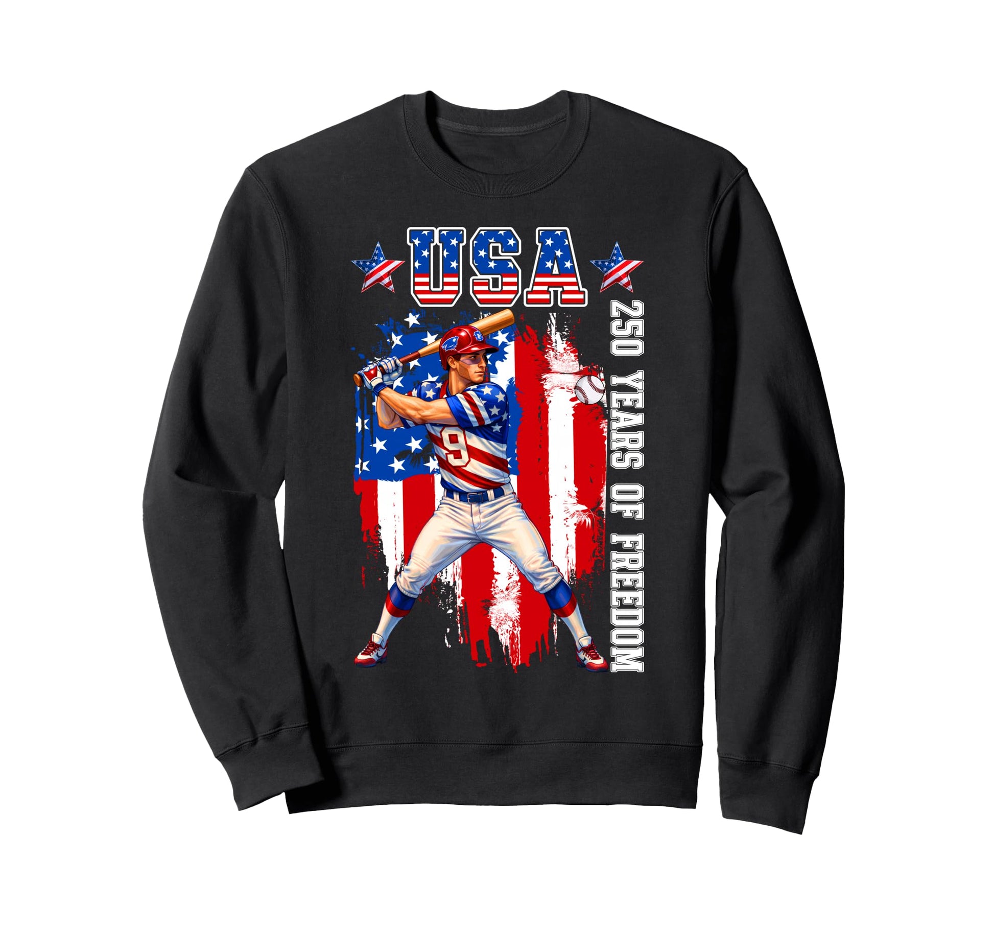 250Th Anniversary 1776 2026 Baseball Sweatshirt - Trendy Graphic Unisex - T-Shirt, Sweatshirt, Hoodie