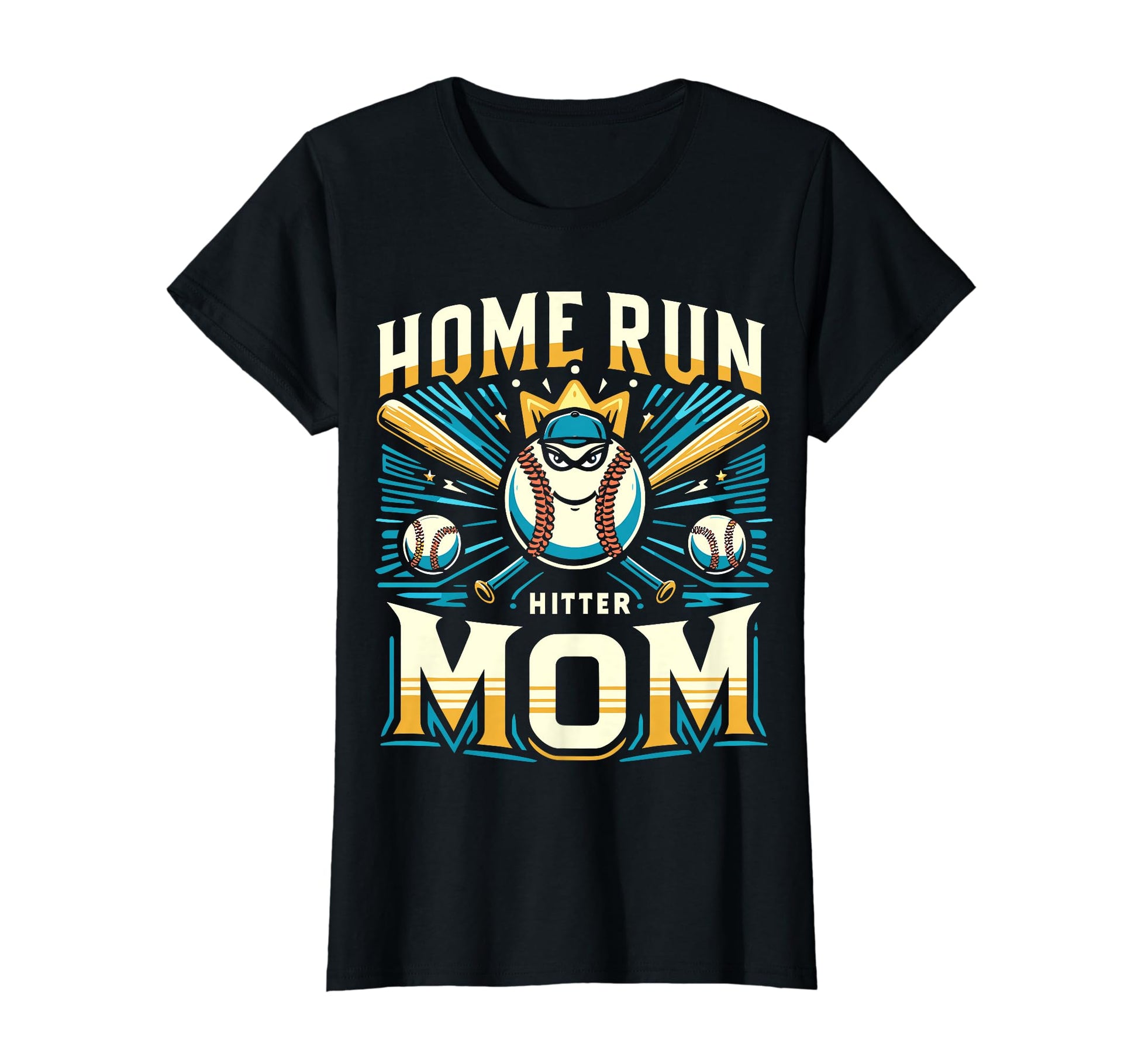 Home Run Hitter Mom Baseball T-Shirt - Fun Novelty Design Men Women - T-Shirt, Sweatshirt, Hoodie