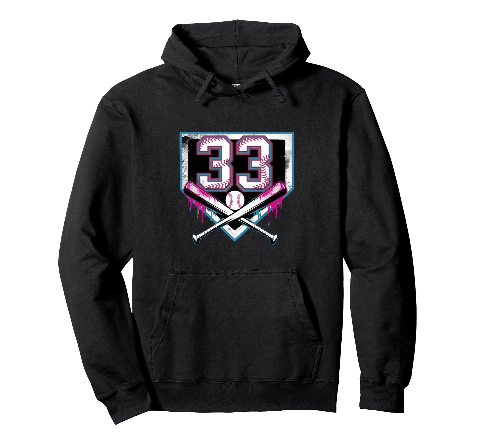33Th Birthday Baseball Home Ice Cream Hoodie - Custom Art Print Men Women - T-Shirt, Sweatshirt, Hoodie