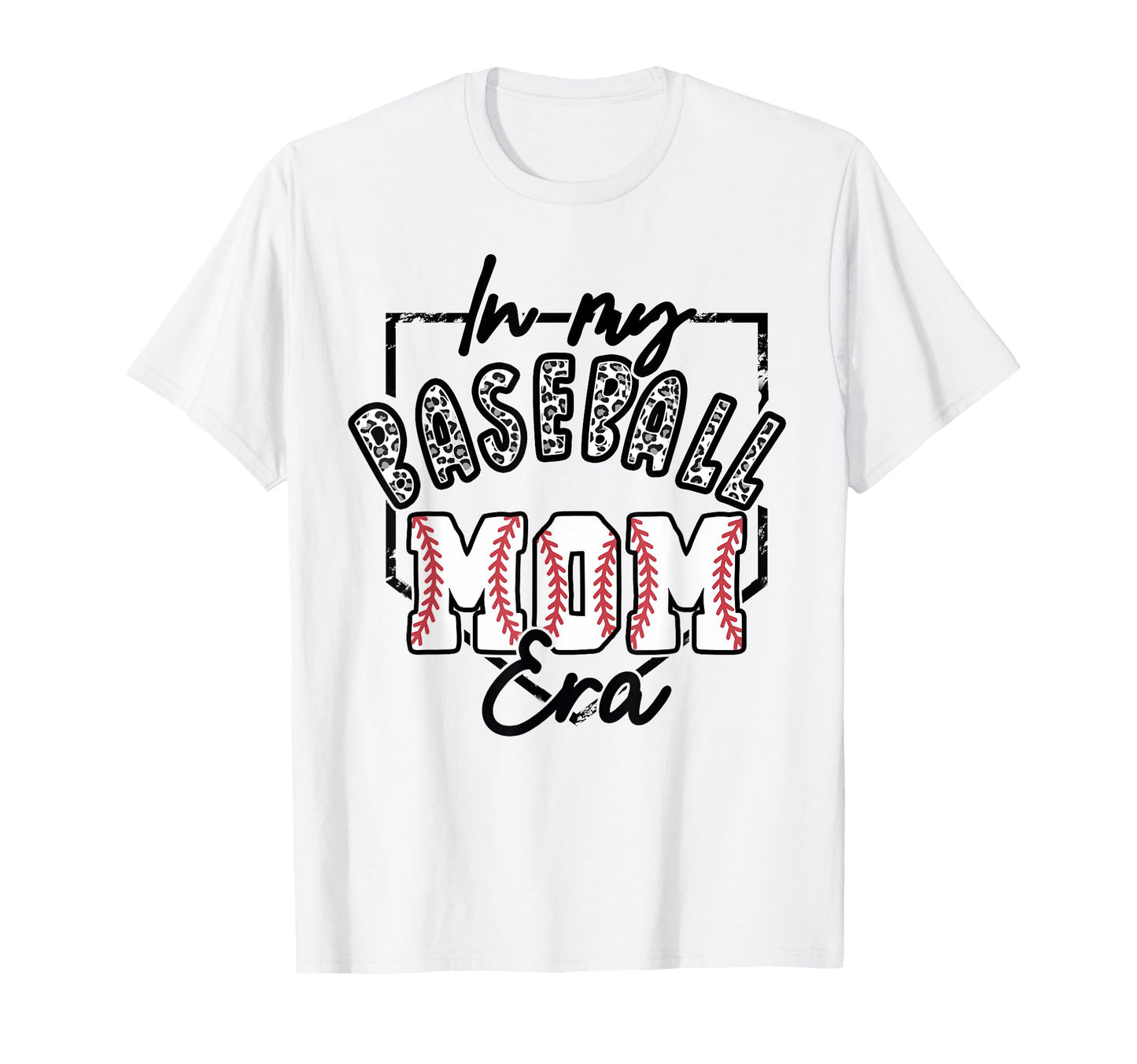 My Baseball Mom Era Leopard Matching T-Shirt - Trendy Graphic Men Women - T-Shirt, Sweatshirt, Hoodie