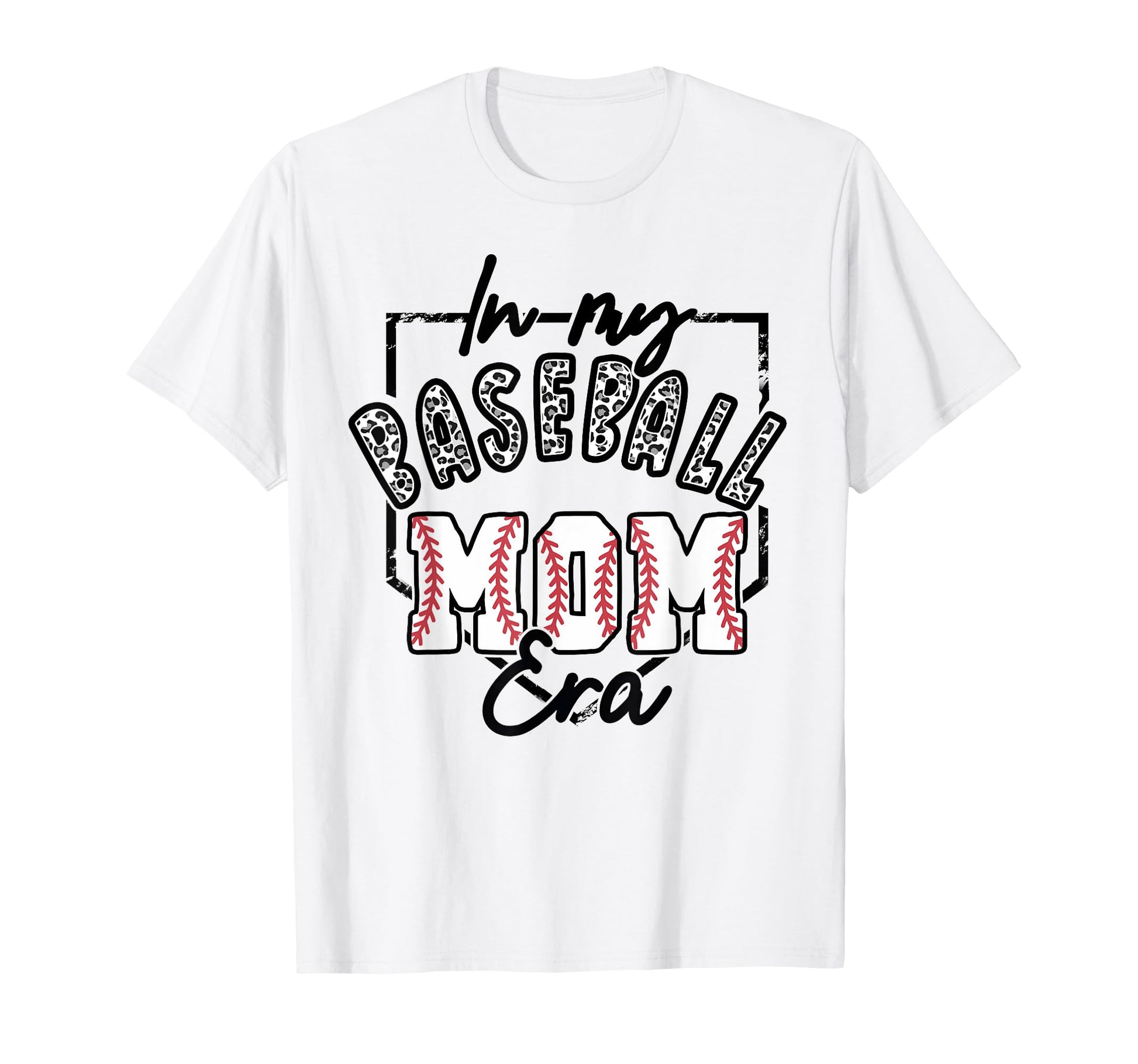 My Baseball Mom Era Leopard Matching T-Shirt - Trendy Graphic Men Women - T-Shirt, Sweatshirt, Hoodie