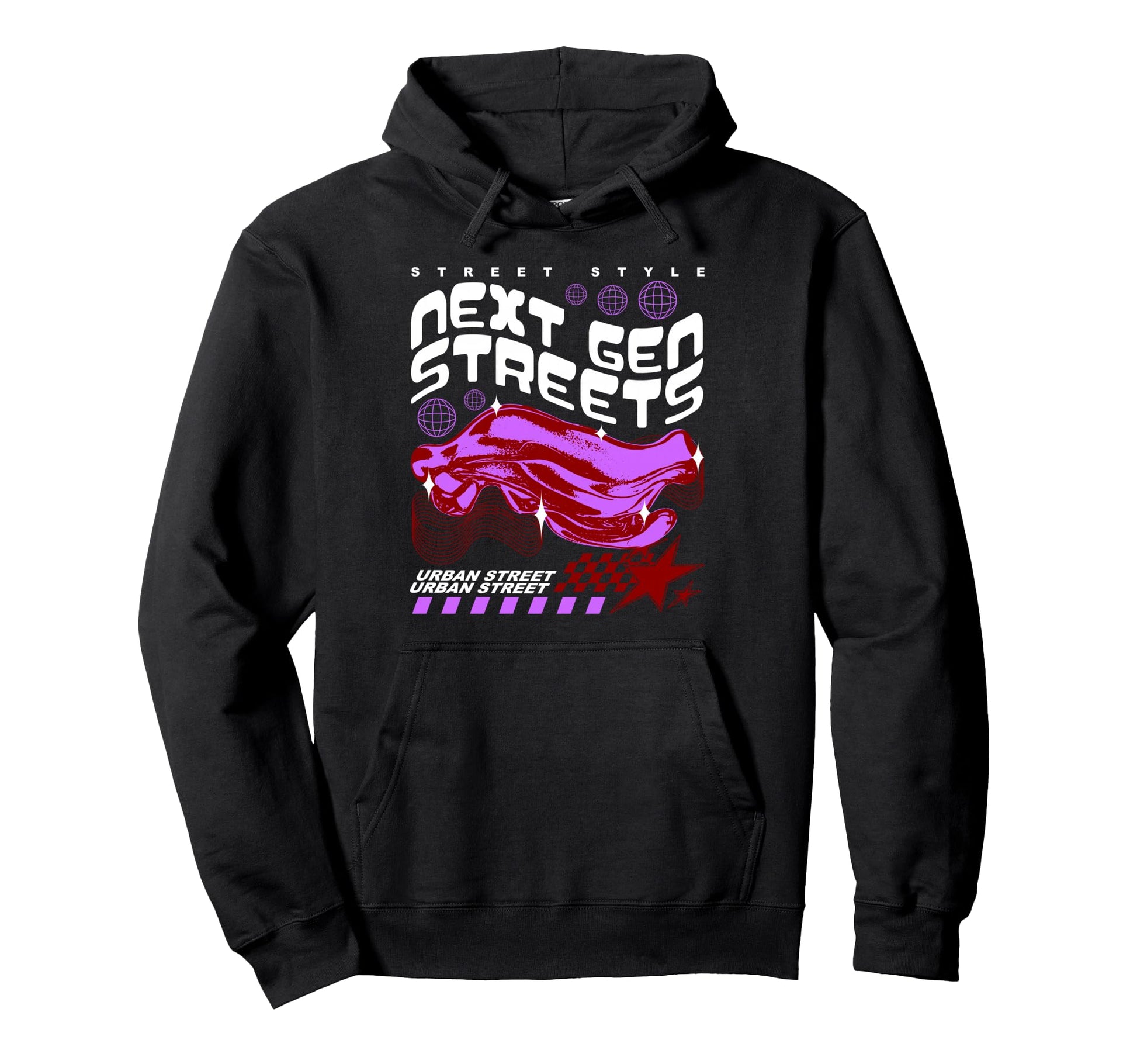 Y2K Streets Bold Urban Graffiti Aesthetic Hoodie - Streetwear Style Unisex - T-Shirt, Sweatshirt, Hoodie