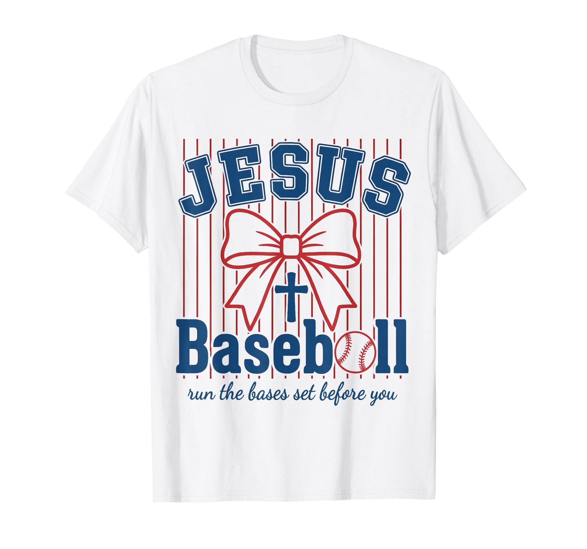 Jesus And Baseball Runs Bases Set T-Shirt - Custom Art Print for Adults - T-Shirt, Sweatshirt, Hoodie