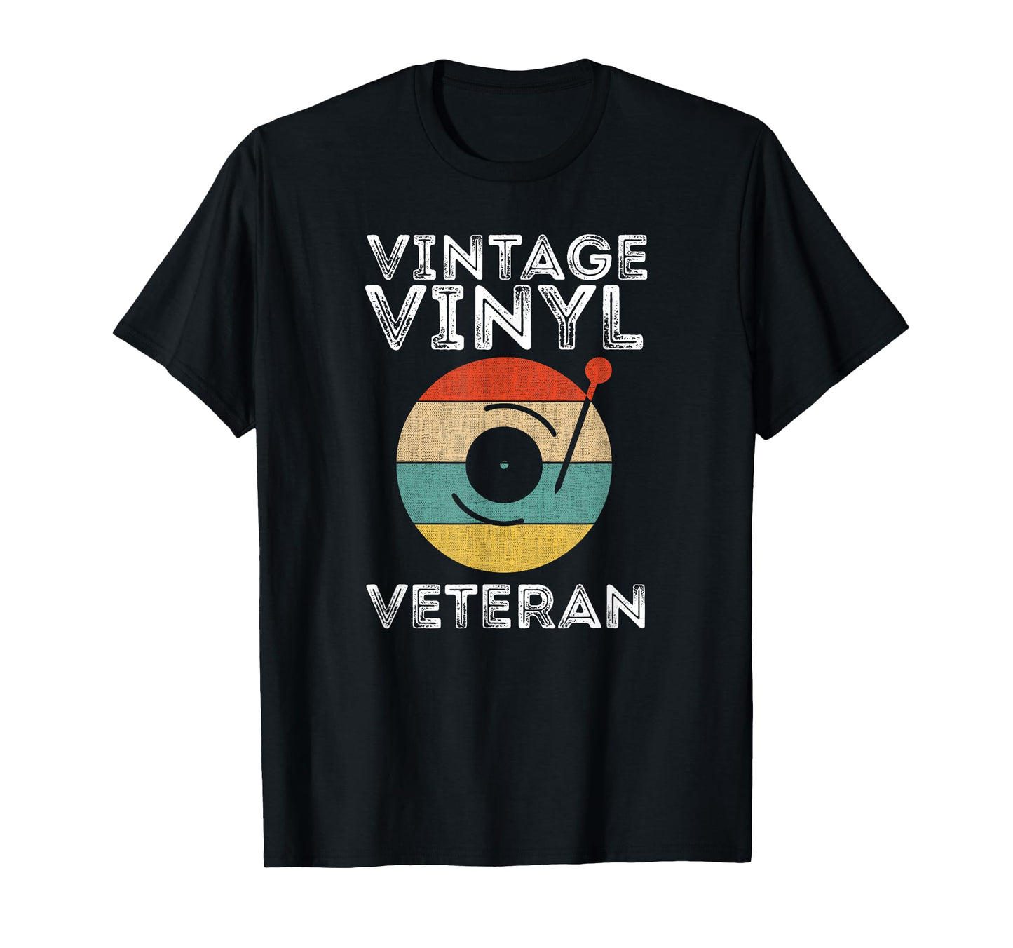 Vinyl Veteran Vinyl Lp Record Vinyls T-Shirt - Custom Art Print for Adults - T-Shirt, Sweatshirt, Hoodie