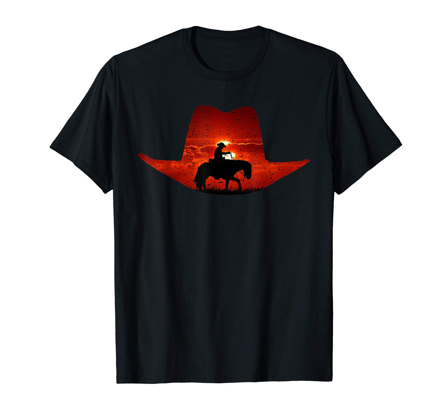 Cowboy Outlaw Western T-Shirt - Custom Art Print Men Women - T-Shirt, Sweatshirt, Hoodie