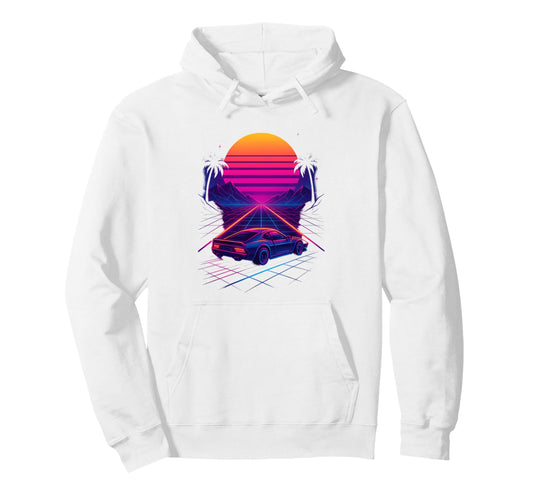 80S Synthwave Hoodie - Novelty Apparel Men Women - T-Shirt, Sweatshirt, Hoodie