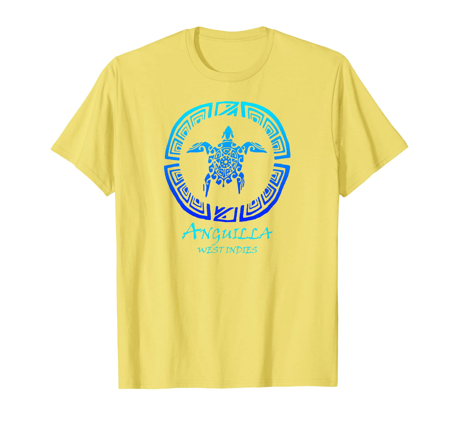 Anguilla West Indies Tribal Turtle T-Shirt - Minimalist Print Unisex - T-Shirt, Sweatshirt, Hoodie
