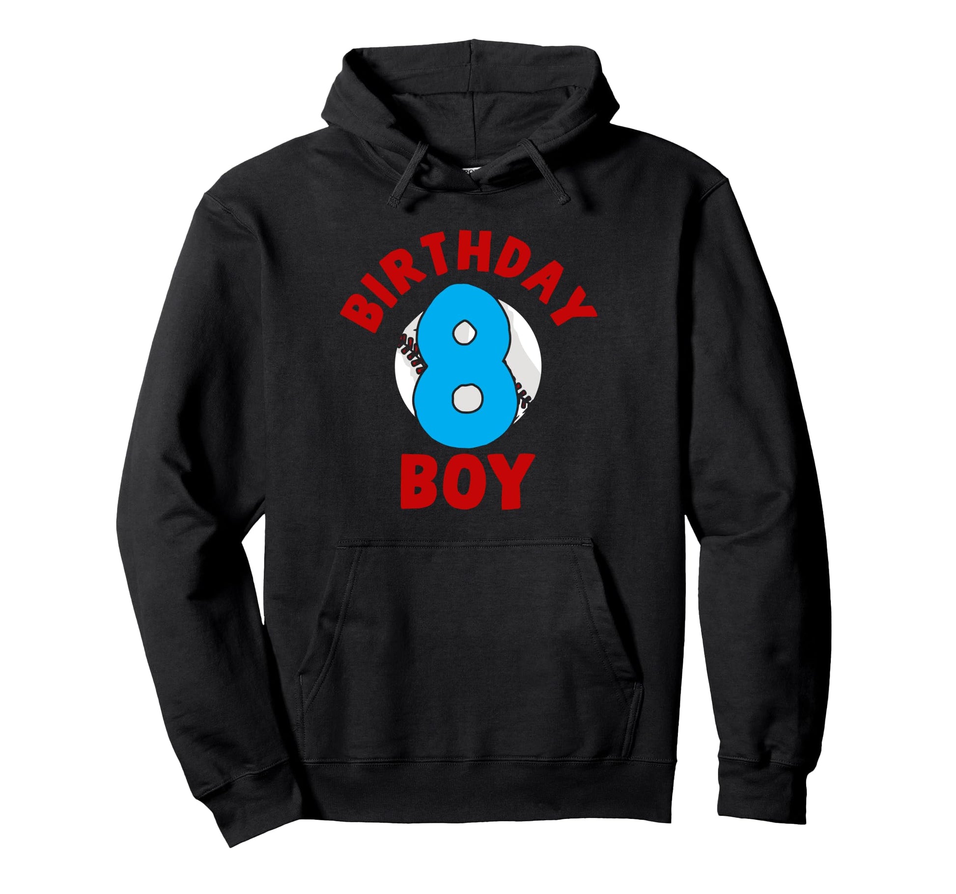 8Th Birthday Baseball Birthday Eight Hoodie - Novelty Apparel Men Women - T-Shirt, Sweatshirt, Hoodie