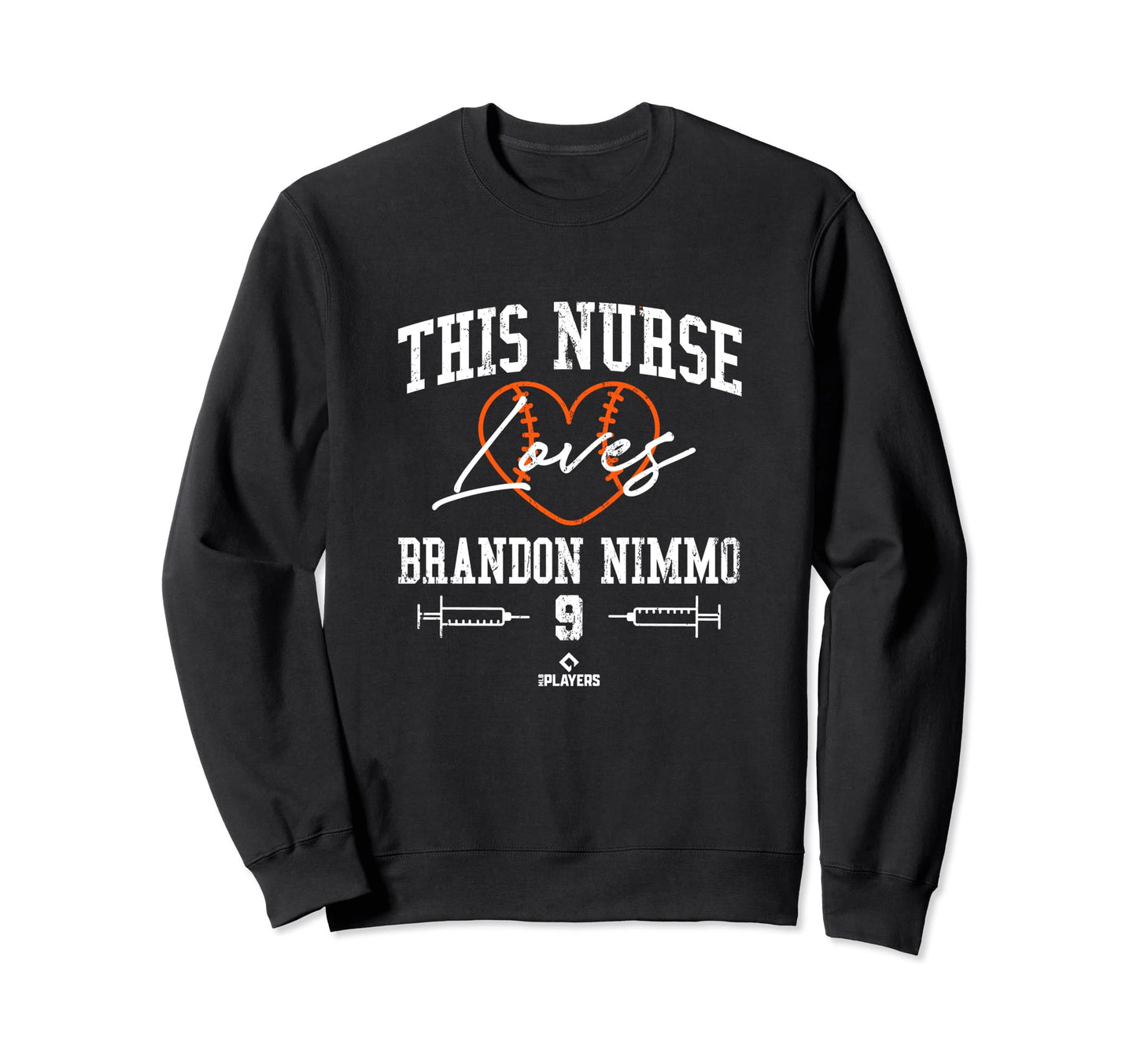 This Nurse Loves Brandon Nimmo Sweatshirt - Trendy Graphic Men Women - T-Shirt, Sweatshirt, Hoodie