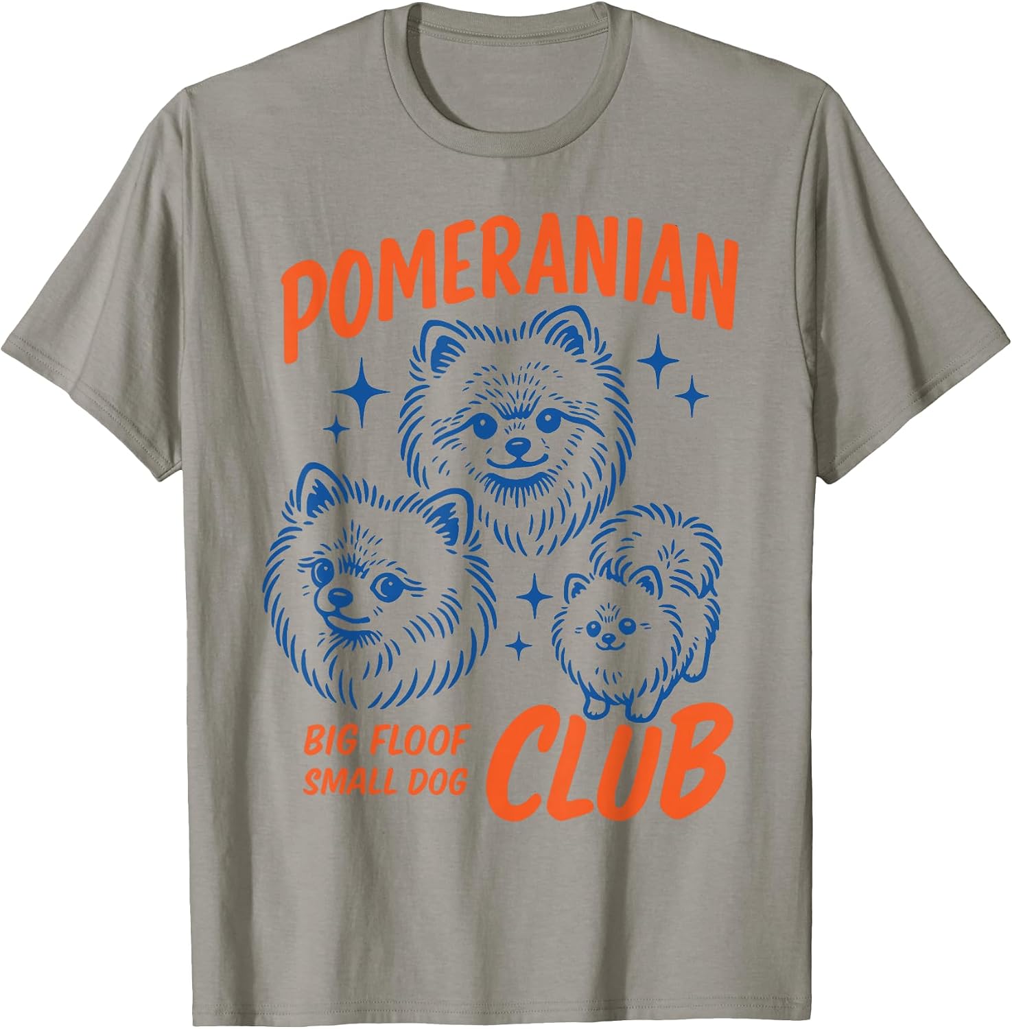 Retro Pomeranian Club Cute Small Dog By Merch - Adult & Kids T-Shirts, Sweatshirts & Hoodies apparel design preview 1