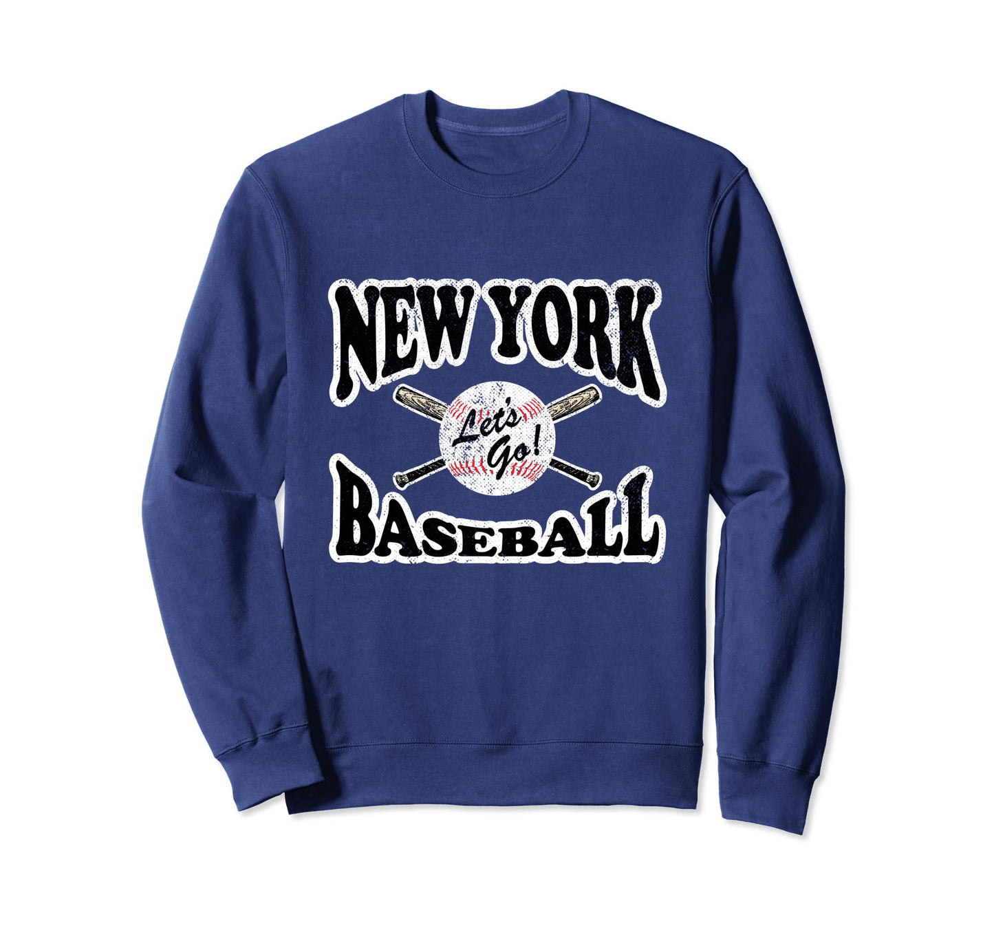 New York Ny Baseball Distressed Sweatshirt - Streetwear Style Unisex - T-Shirt, Sweatshirt, Hoodie