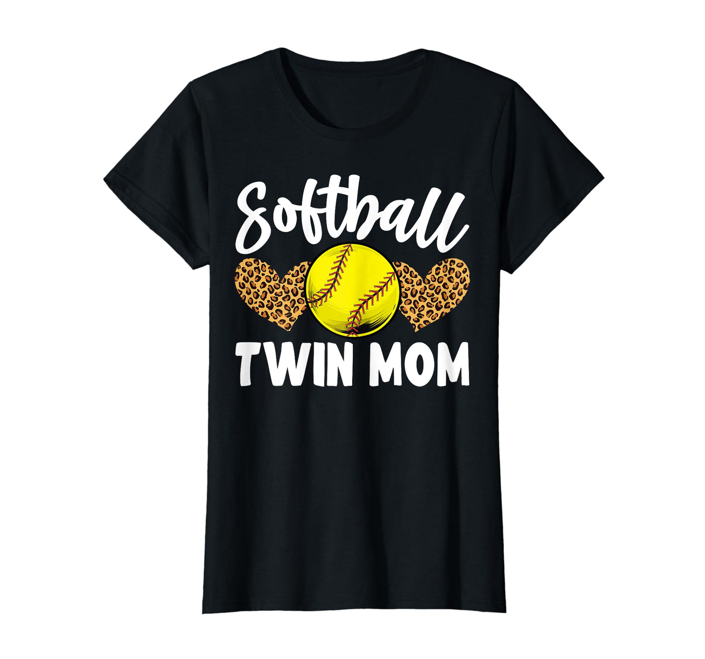 Softball Twin Mom Softball Mother T-Shirt - Unique Graphic Men Women - T-Shirt, Sweatshirt, Hoodie