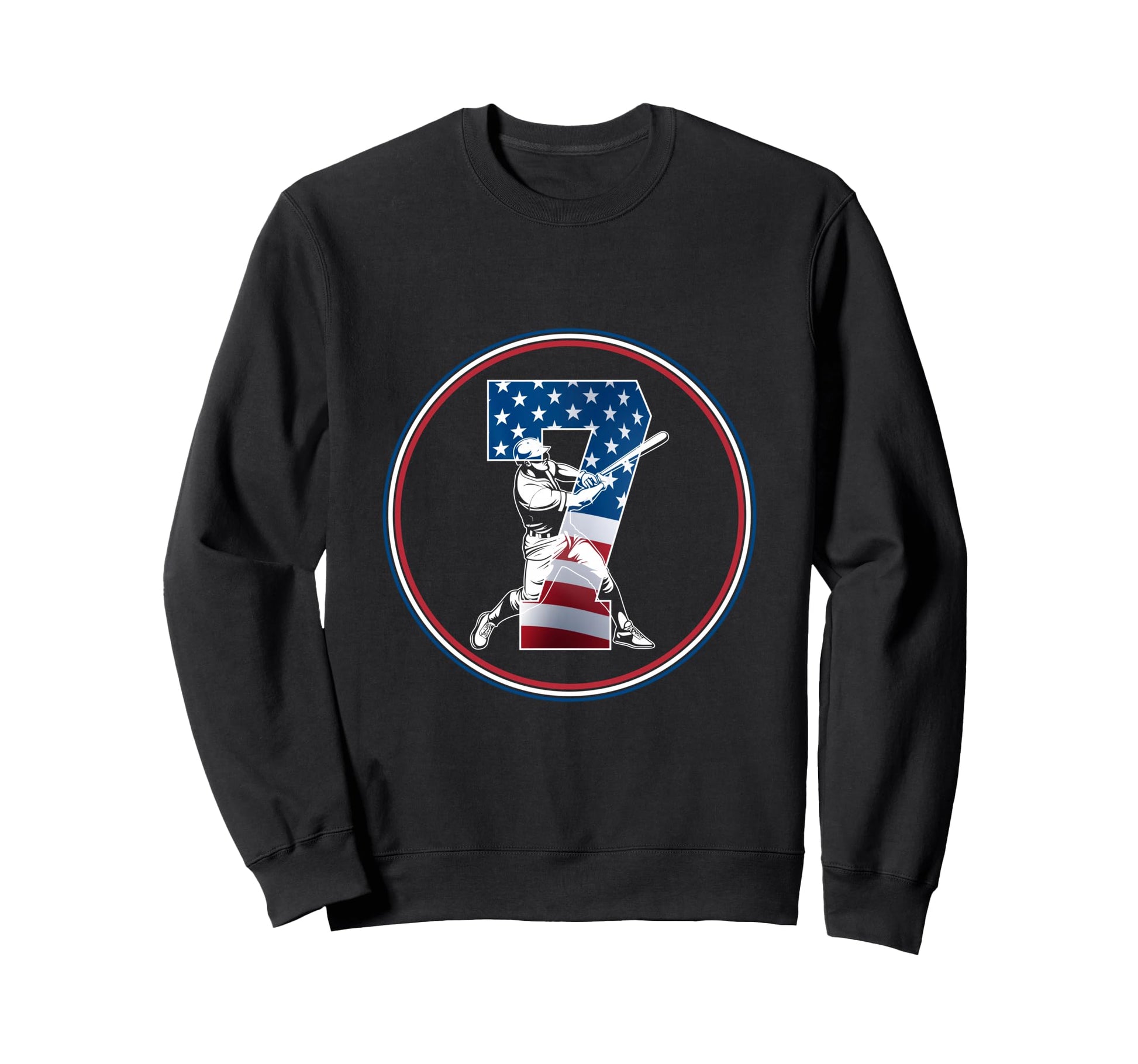 Number 7 Years Baseball 7Th Sweatshirt - Novelty Apparel for Adults - T-Shirt, Sweatshirt, Hoodie