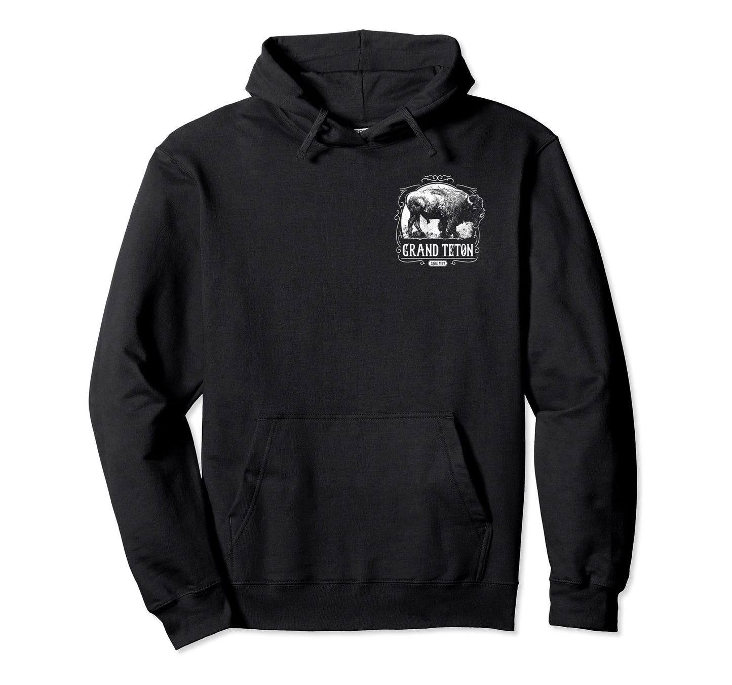 Grand Teton National Park Bison Hoodie - Casual Everyday Wear Men Women - T-Shirt, Sweatshirt, Hoodie