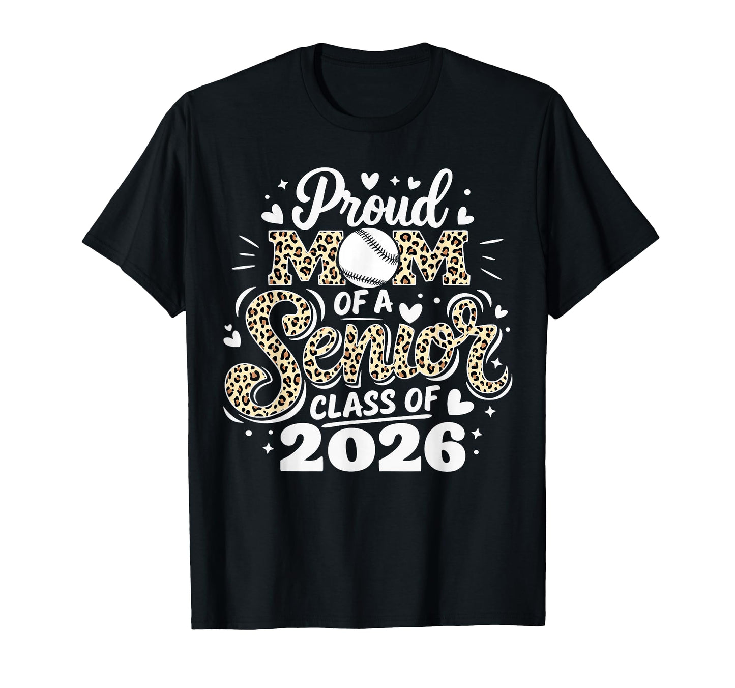 Proud Mom Senior Class 2026 Baseball T-Shirt - Unique Graphic for Adults - T-Shirt, Sweatshirt, Hoodie