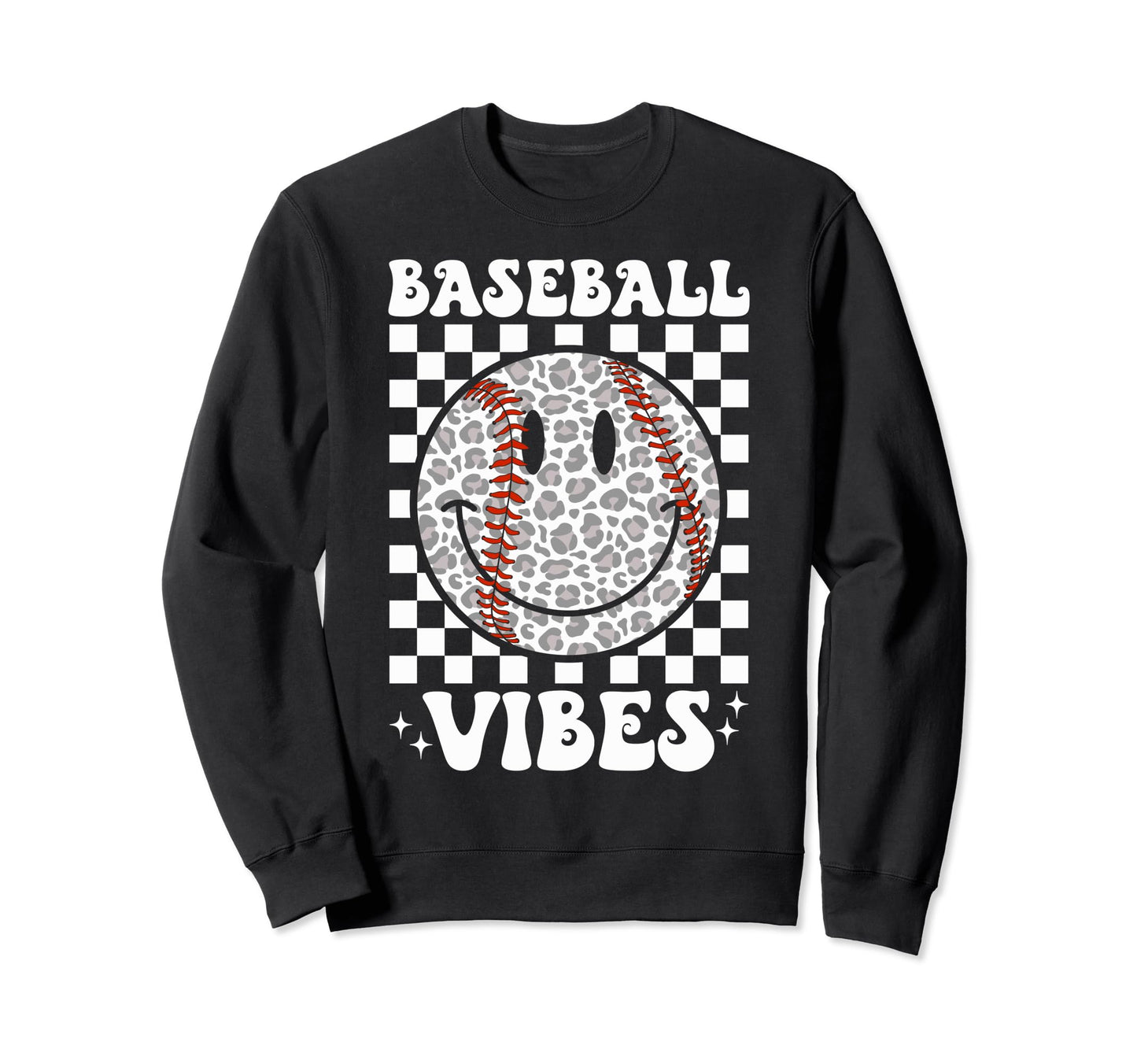 Funny Leopard Baseball Vibes Game Day Sweatshirt - Streetwear Style Unisex - T-Shirt, Sweatshirt, Hoodie