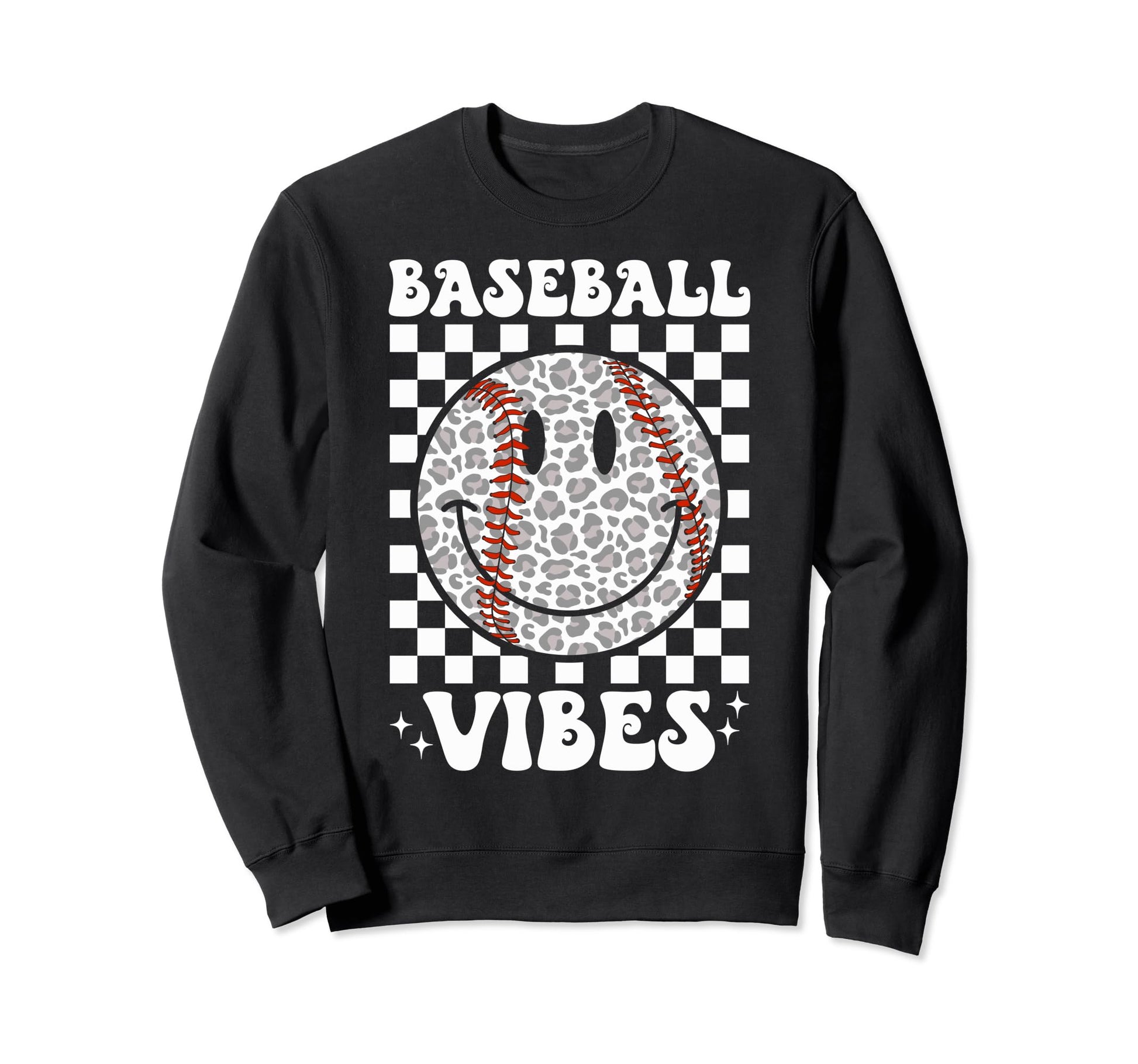 Funny Leopard Baseball Vibes Game Day Sweatshirt - Streetwear Style Unisex - T-Shirt, Sweatshirt, Hoodie