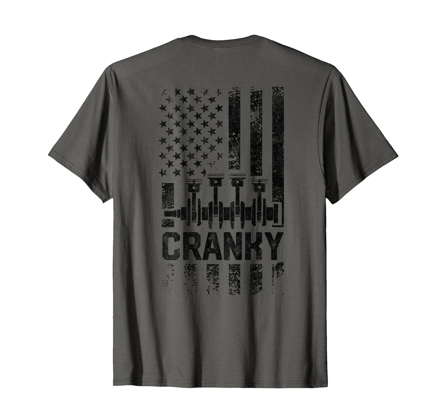 Mens Cranky Car Engine Crankshaft T-Shirt - Minimalist Print Men Women - T-Shirt, Sweatshirt, Hoodie