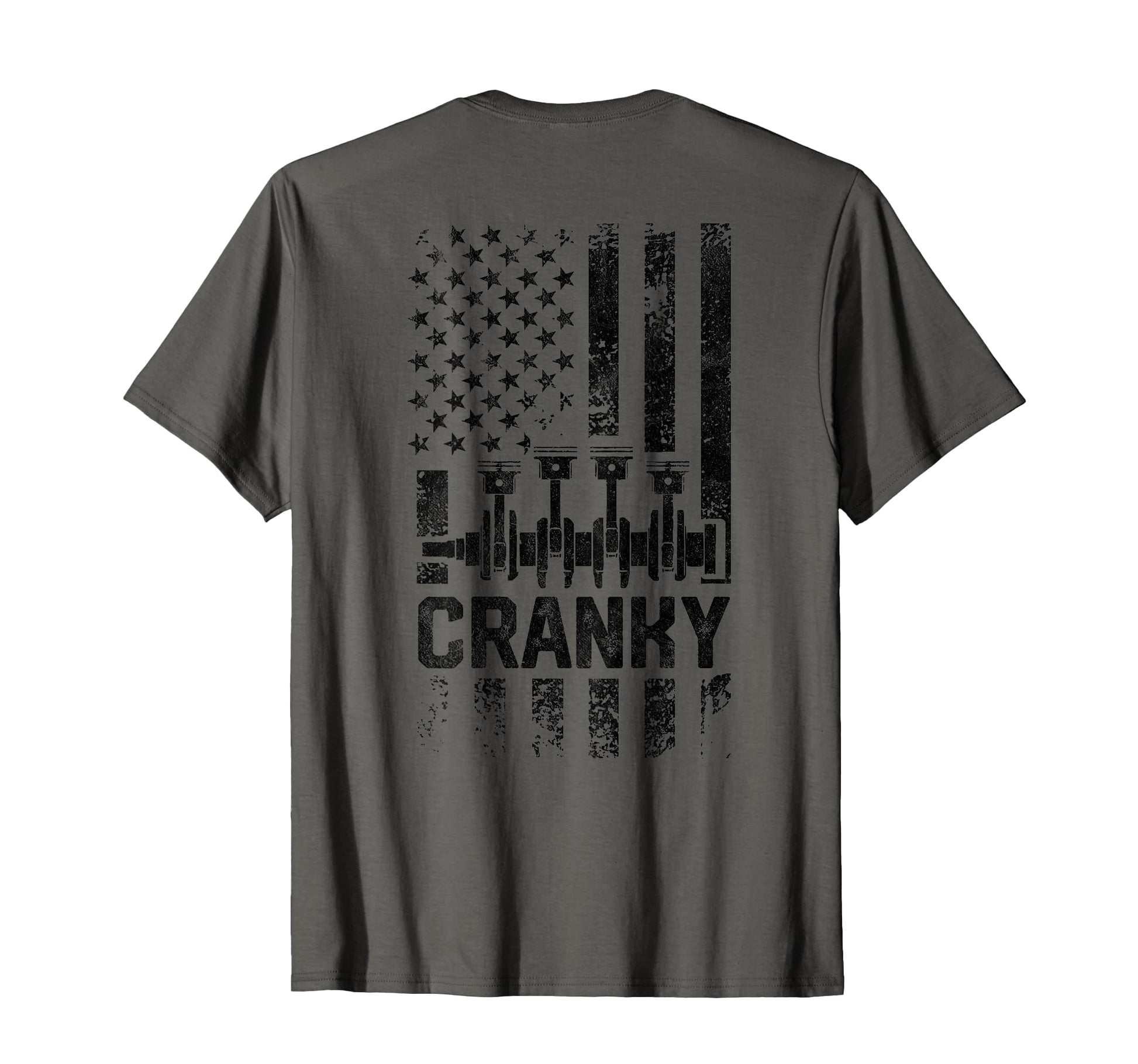 Mens Cranky Car Engine Crankshaft T-Shirt - Minimalist Print Men Women - T-Shirt, Sweatshirt, Hoodie