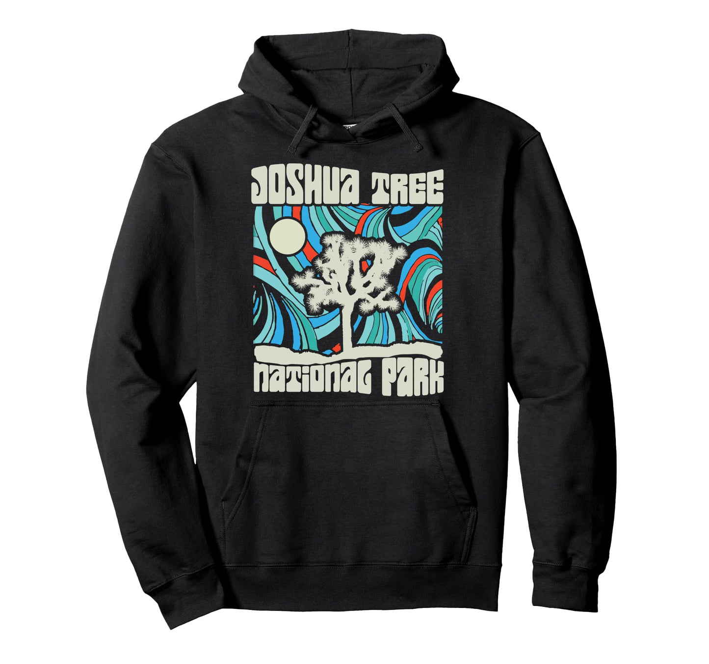 Joshua Tree National Park Psychedelic 60S Hoodie - Unique Graphic Men Women - T-Shirt, Sweatshirt, Hoodie