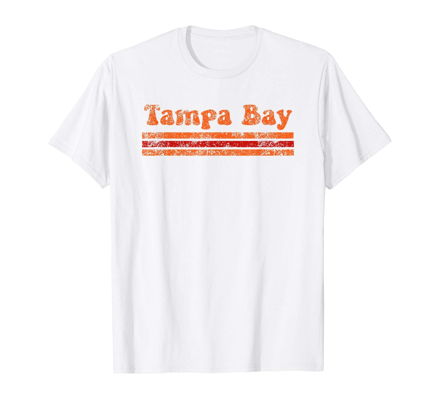 Tampa Bay Florida Weathered Stripe T-Shirt - Unique Graphic for Adults - T-Shirt, Sweatshirt, Hoodie