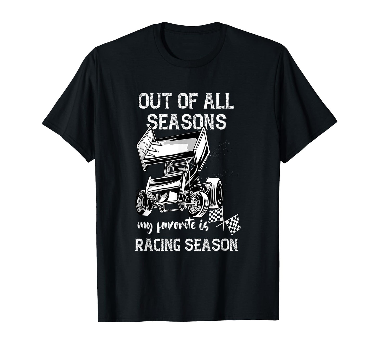 Sprint Car Racing Season Race Car T-Shirt - Minimalist Print Men Women - T-Shirt, Sweatshirt, Hoodie