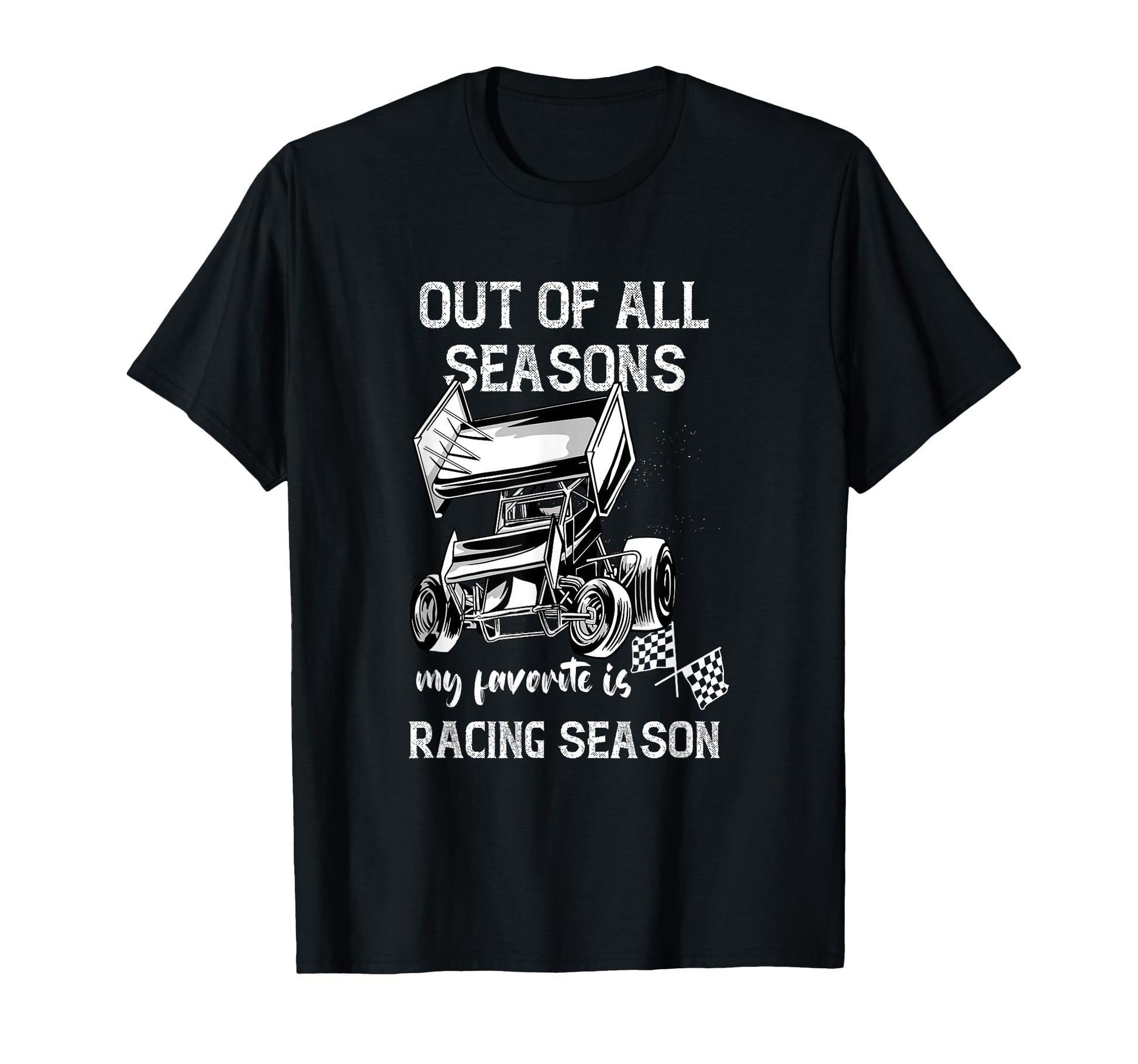 Sprint Car Racing Season Race Car T-Shirt - Minimalist Print Men Women - T-Shirt, Sweatshirt, Hoodie